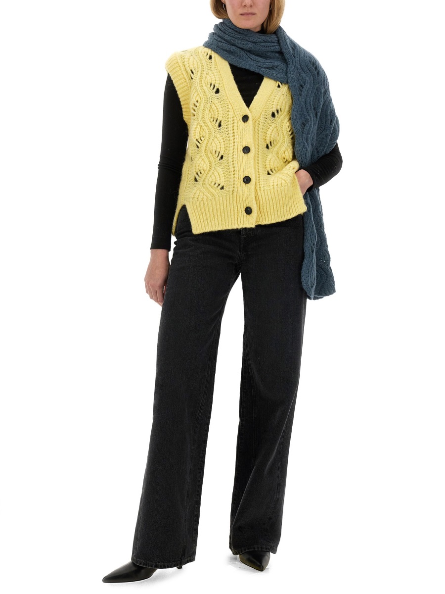 미라 손 SCIARPA IN LANA 스카프/머플러 여성 블루 24FW Y1004K0252382