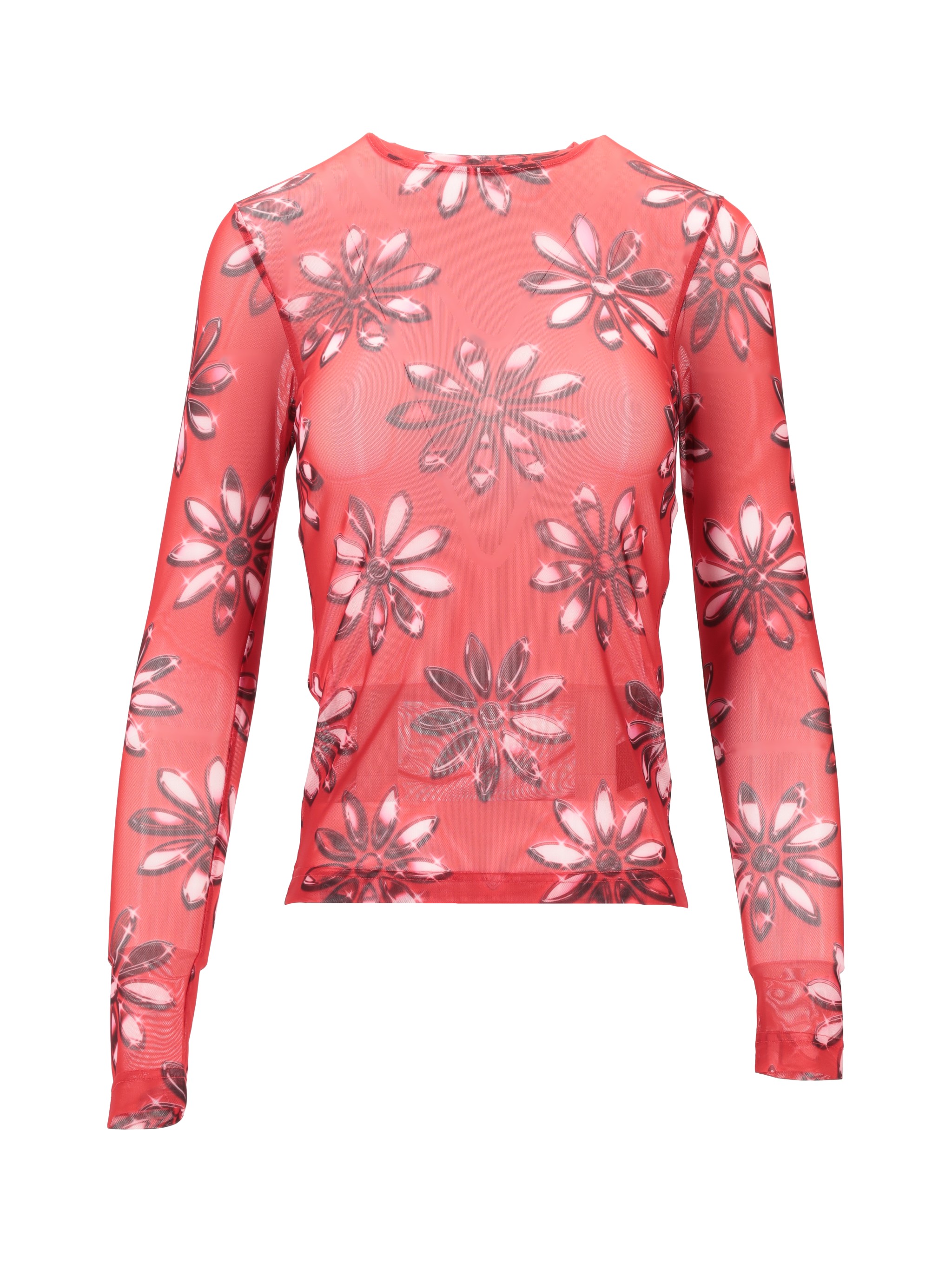 메릴르 록제 Fitted W/ Long Sleeves 티셔츠 여성 레드 25SS 300325WS25RED