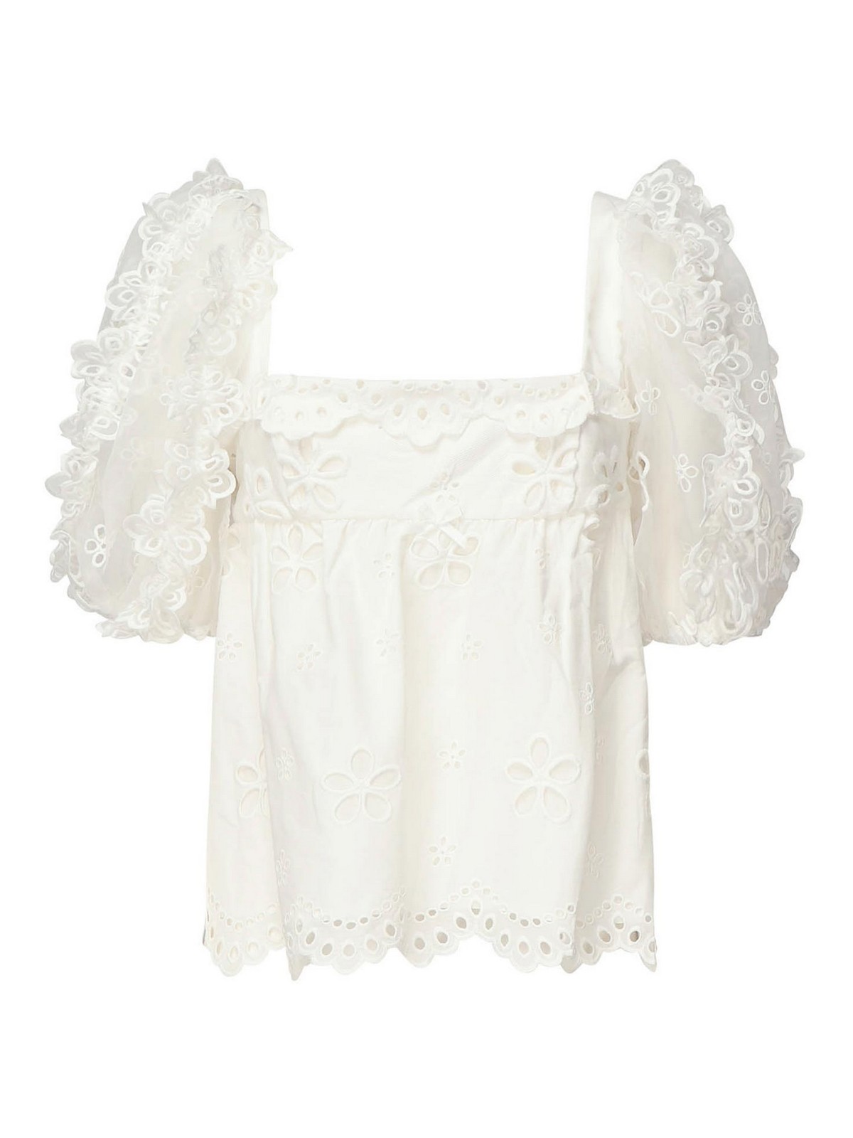 포 로베 앤 레몬스 Daisy Top 탱크톱 여성 화이트 25SS CT2255WHITE