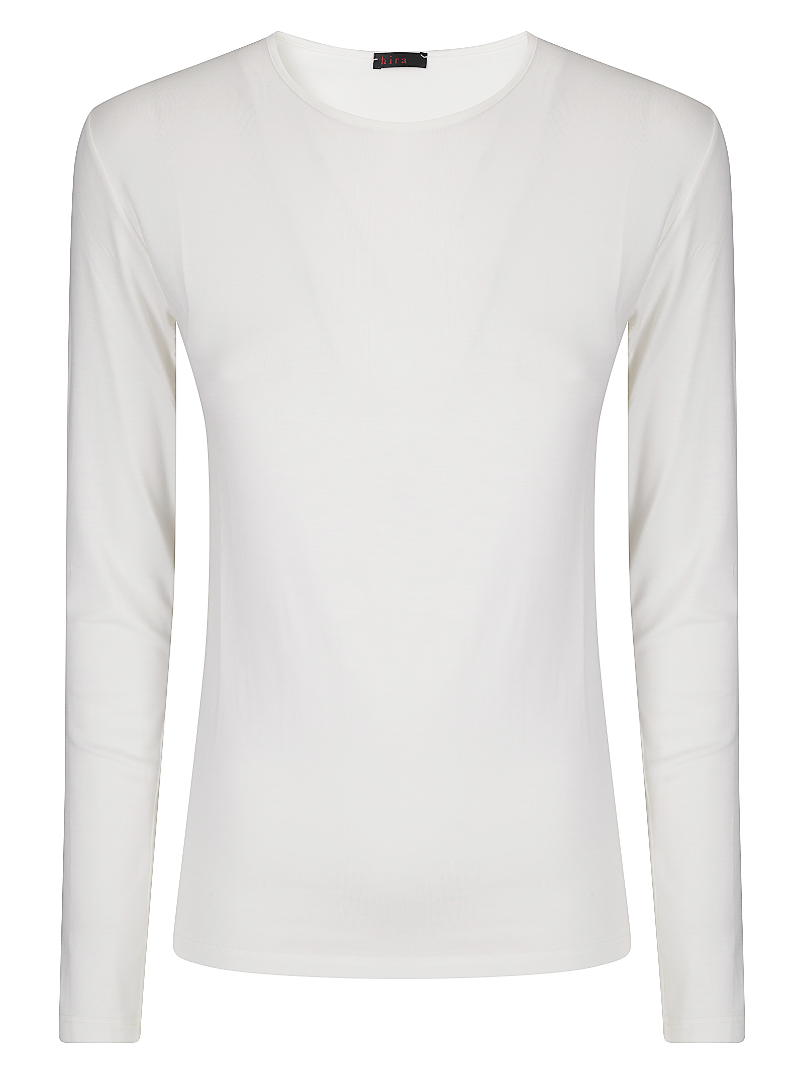 히라 Girocollo 크루넥 티셔츠 여성 브라운 25FW VH410002