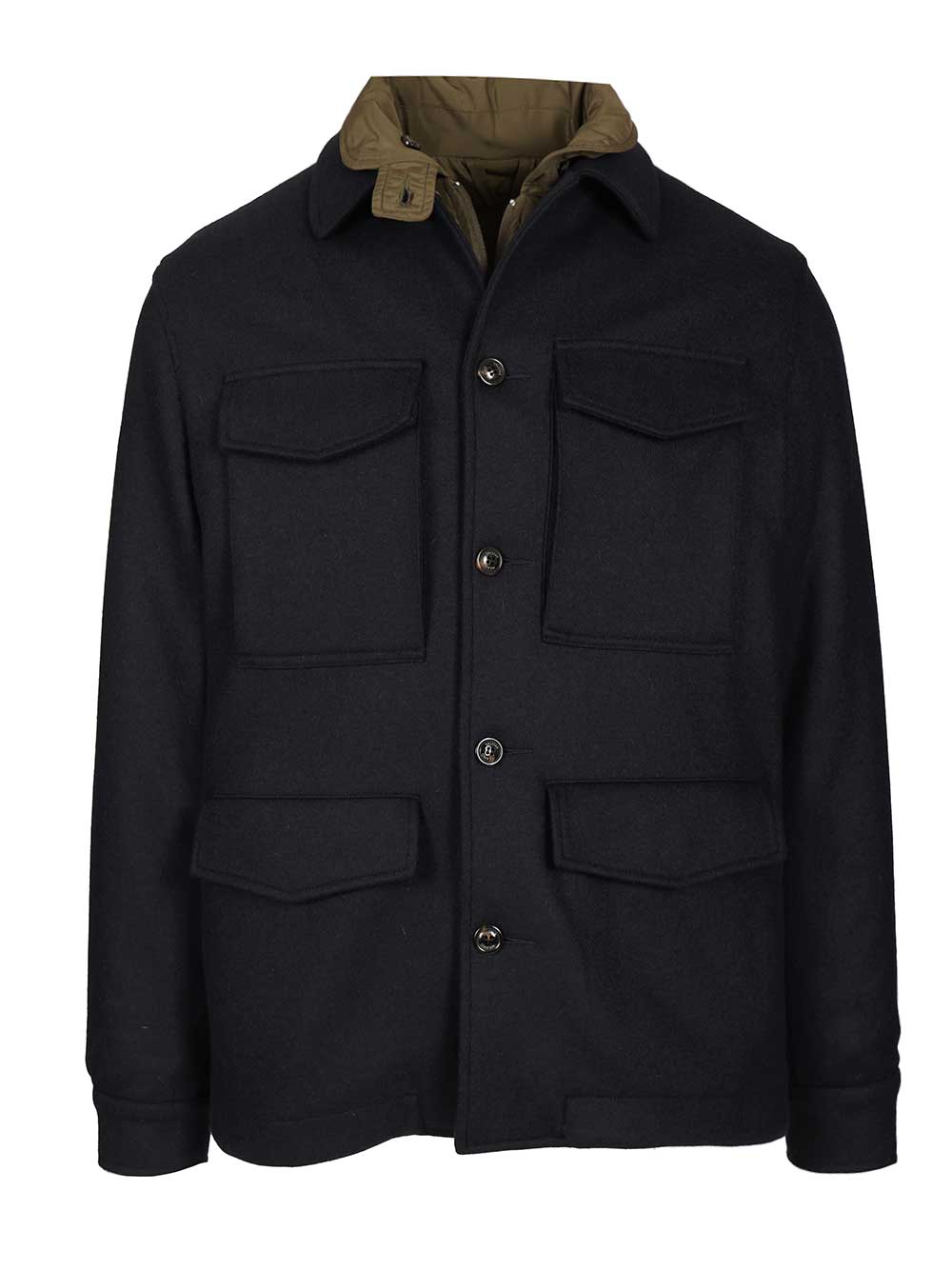 발스알 DEMETRY FIELD JKT CON DETACHABLE 80 LANA 20 POLIIESTERE 퀼팅 자켓 남성 블루 25FW 407AD082V0031