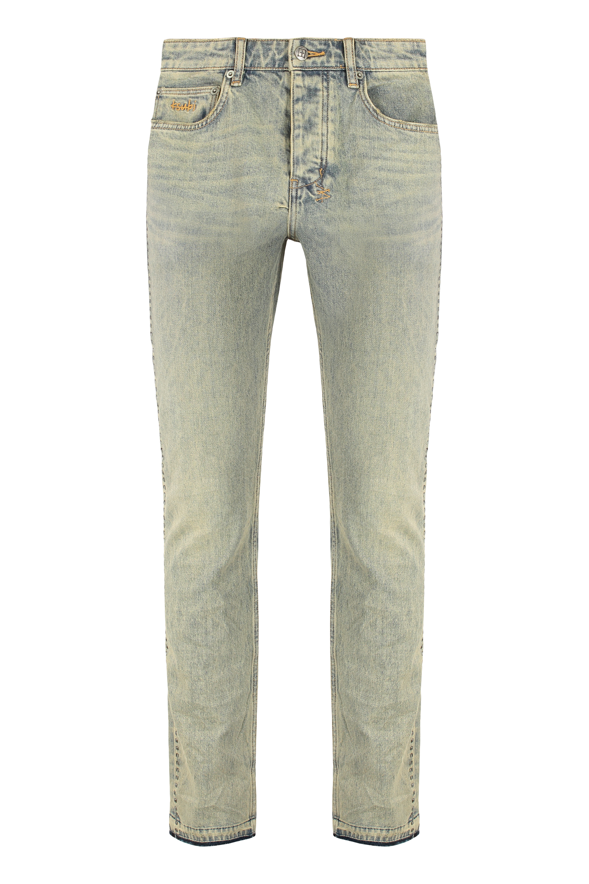 크우비 5-pocket skinny 스키니 남성 블루 24FW MFA24DJ012DNM