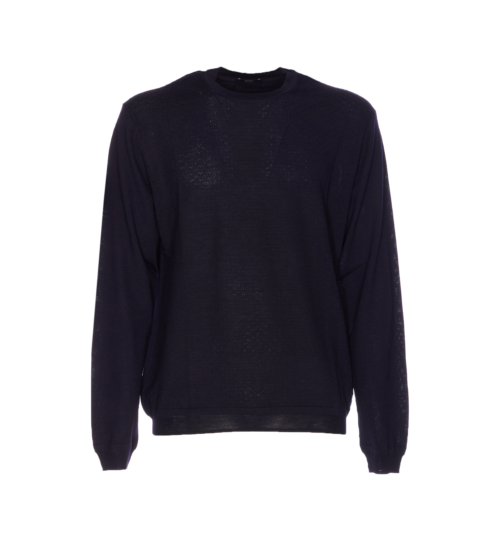 호시오 크루넥 니트 남성 블루 25FW 104M0140