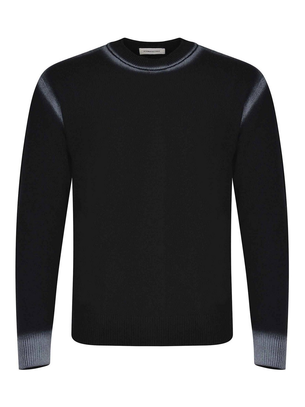 아토모파크오리 Maglia Made In Blend 크루넥 니트 남성 블랙 25FW A00026AFU44003