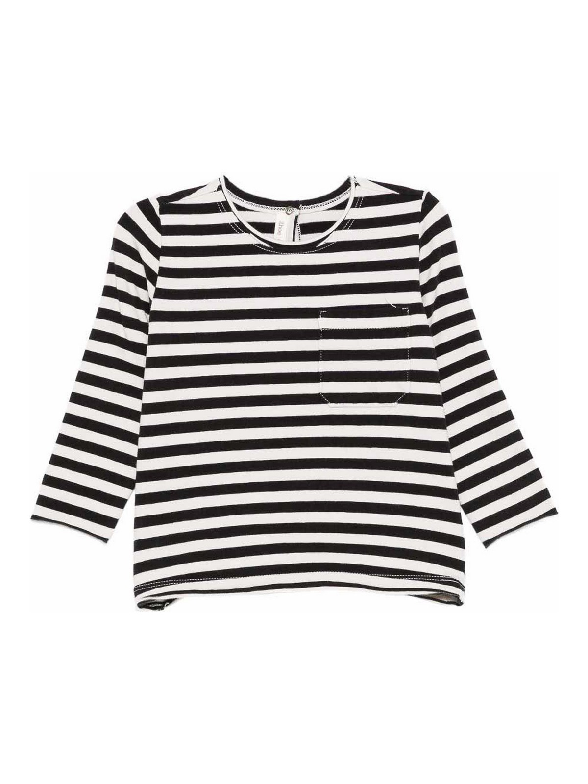 즈오에 앤 토비아흐 Striped 티셔츠/셔츠 키즈 블랙 25FW SJS2MNPANNANERO