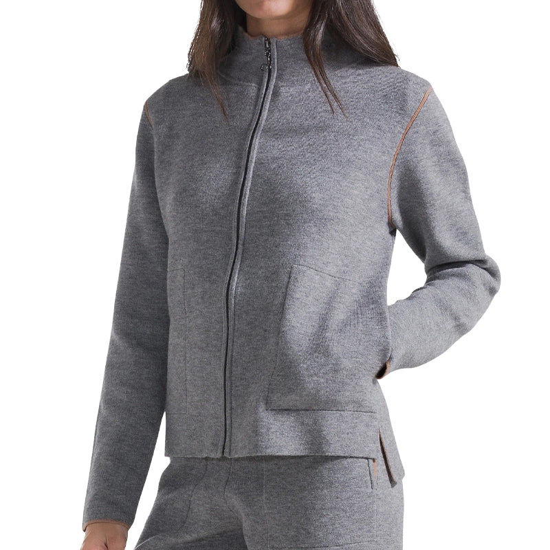 데하 FELPA DONNA COLLO TARTARUGA 상의 여성 그레이 D3204253805GRIGIO