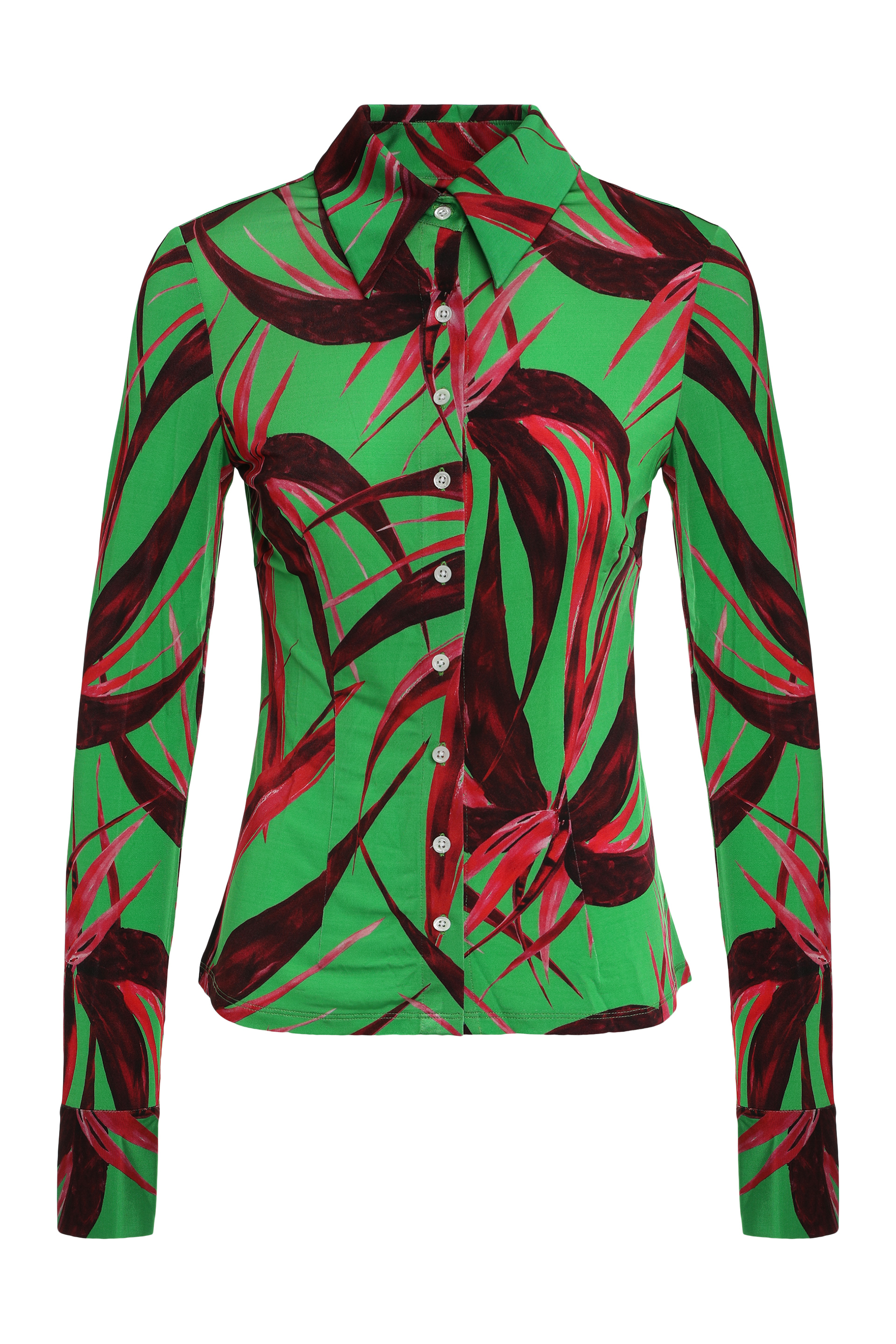 라우이사 발라우 Printed blouse 블라우스 여성 그린 23FW 11301040104010
