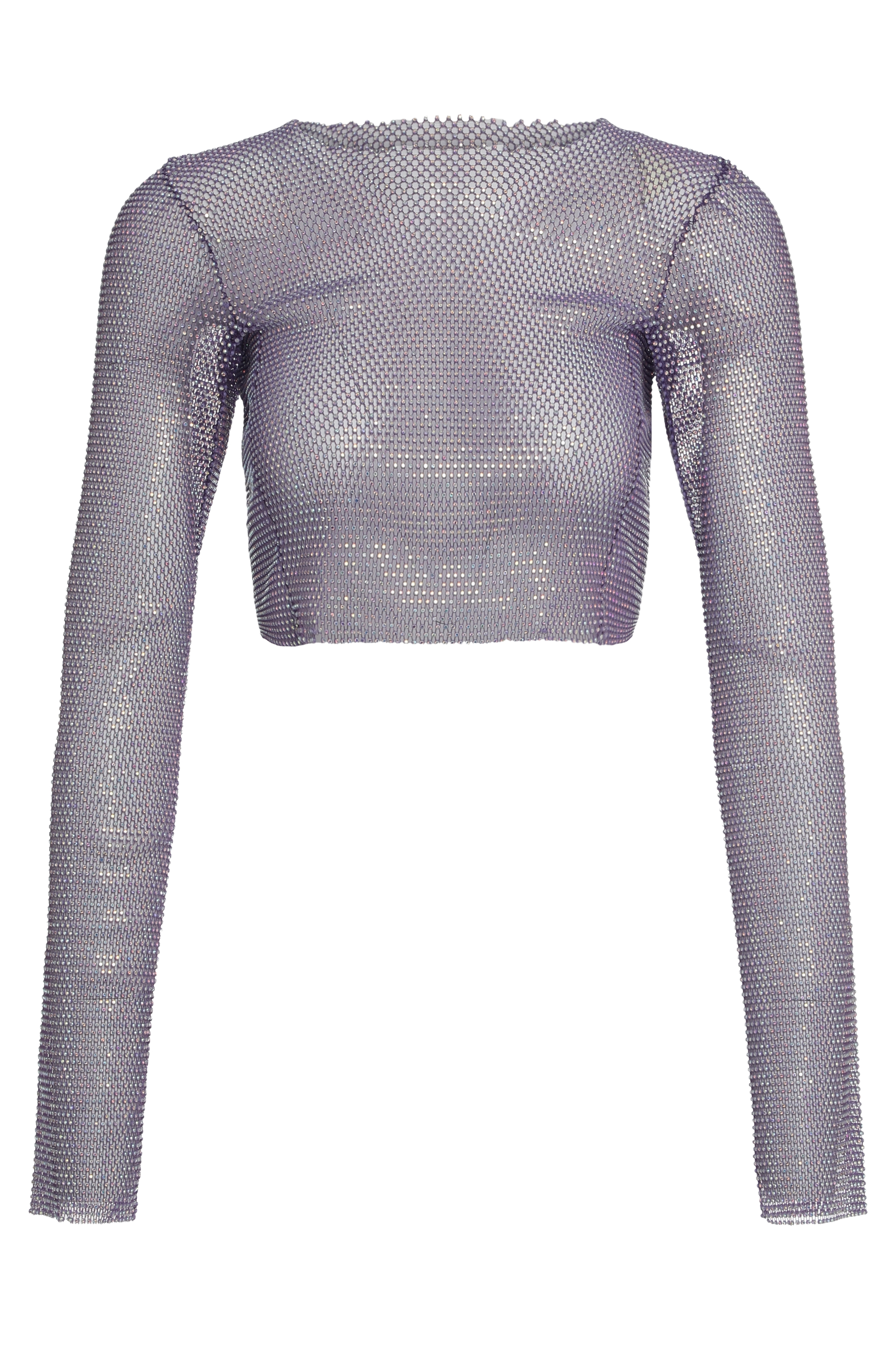 산타 브안드 top 티셔츠 여성 퍼플 23FW LONGSLEEVECROPTOPPURPLE