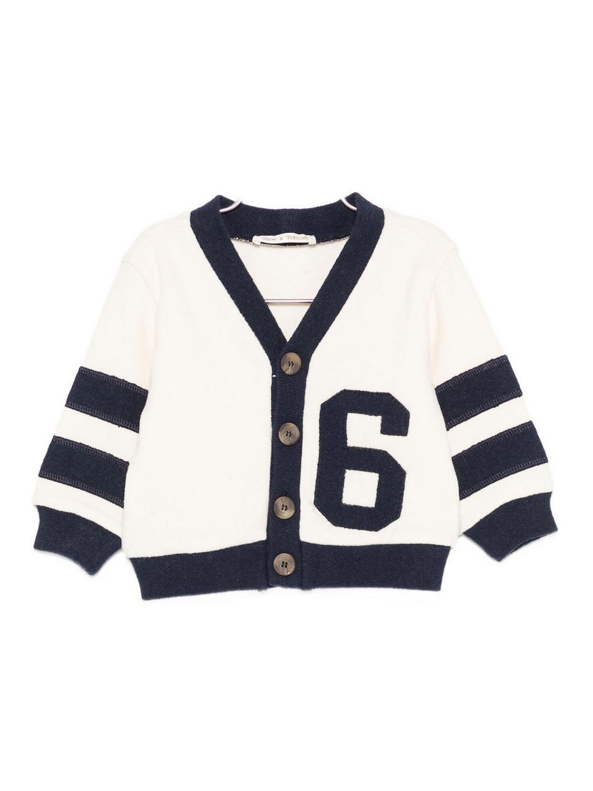 즈오에 앤 토비아흐 With Buttons 니트 키즈 화이트 25FW KKT7MNPANNABLU