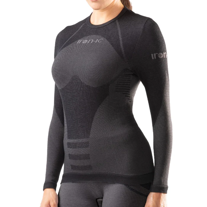 이론 이크 MAGLIA DONNA WARM 상의 여성 블랙 213003NERO