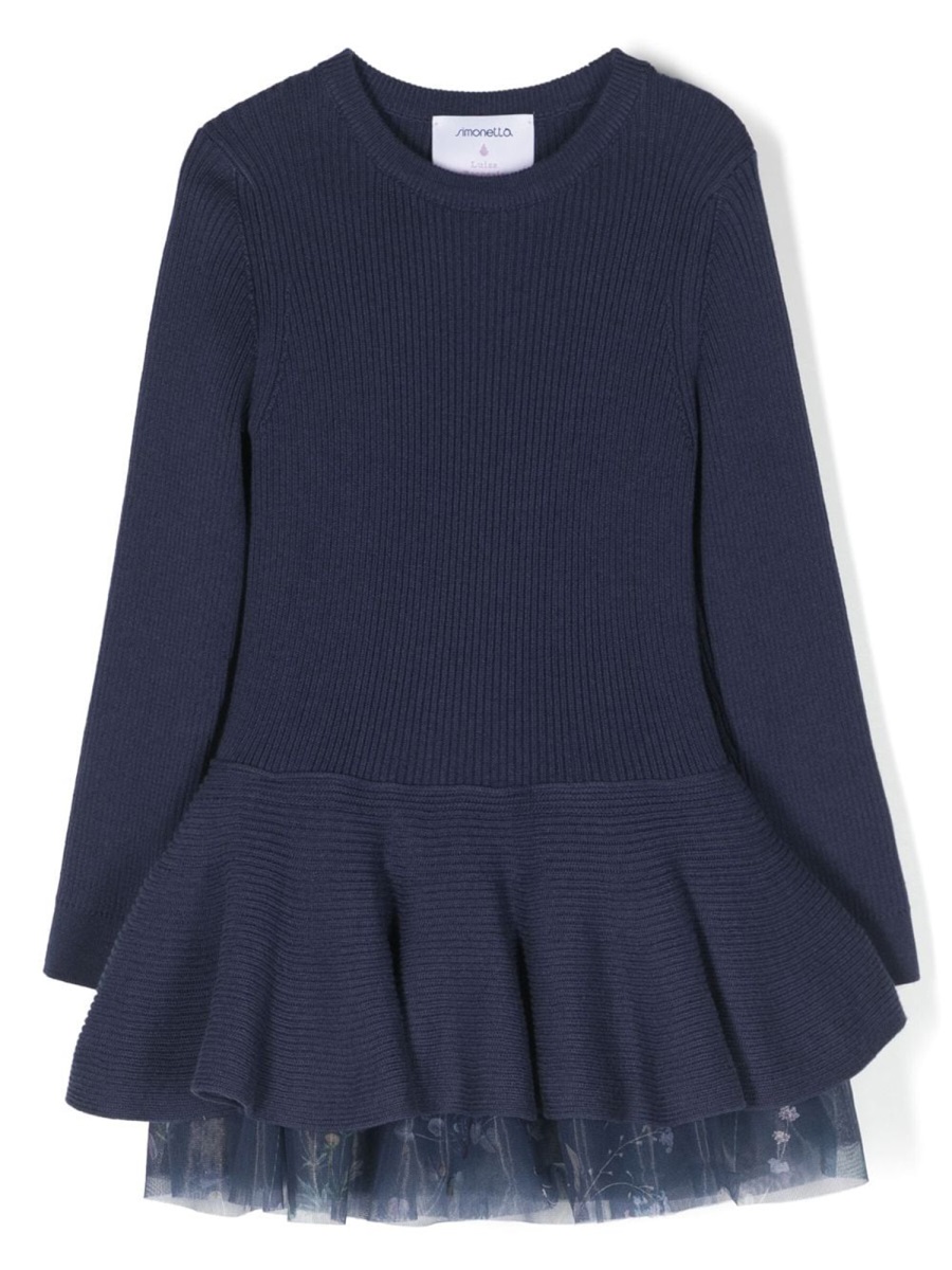 시모네트아 FLOUNCES 원피스 여아 블루 23FW ST1A00KW0121620BL