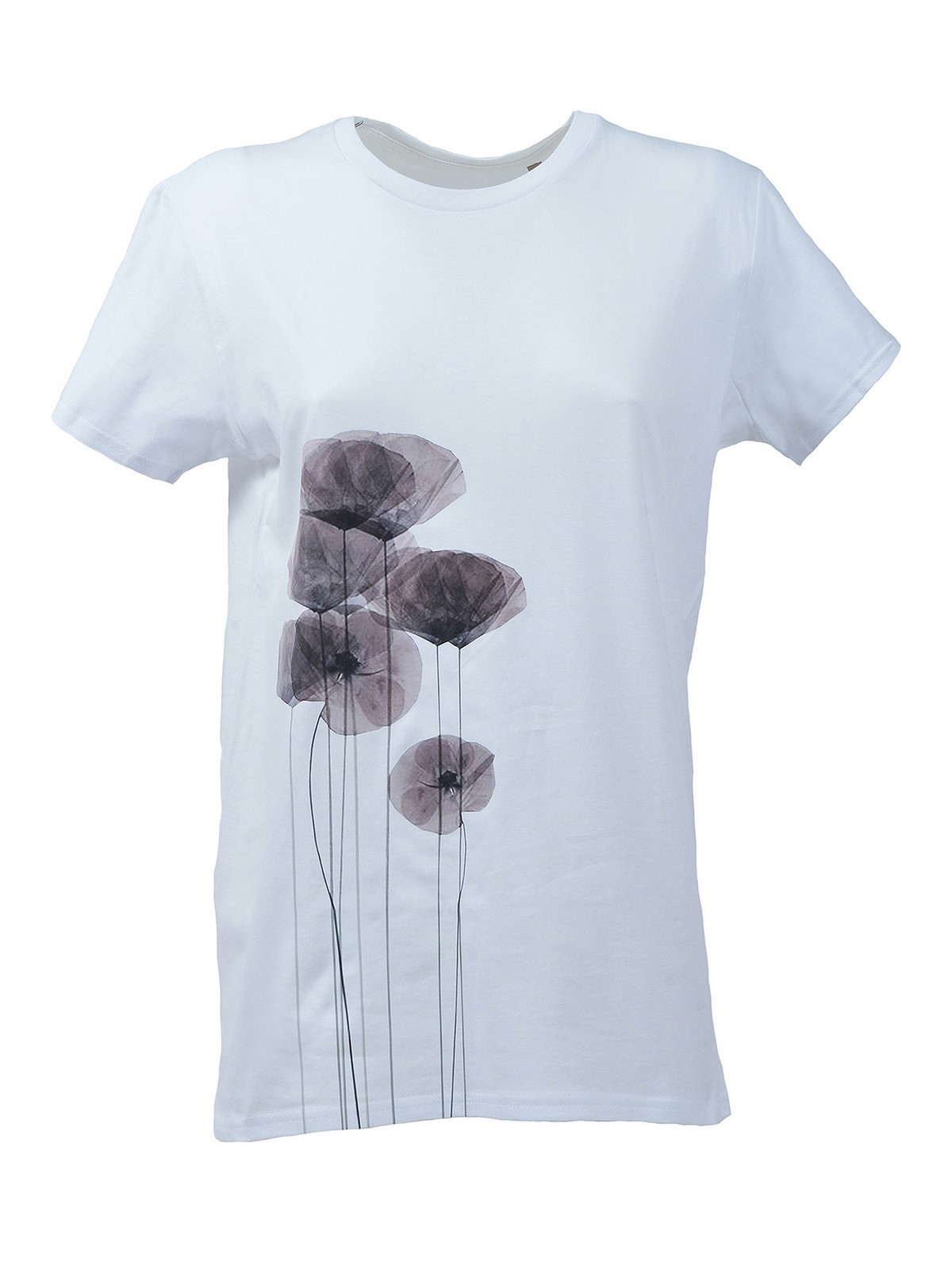 에레벤88 Flower print 크루넥 티셔츠 여성 화이트 22SS FIORIROSA