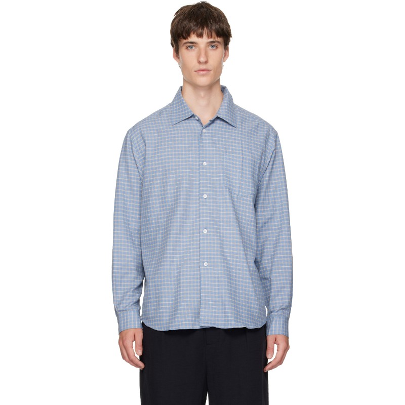 팜즈 블루 서브 셔츠 P30-0057-666 Blue Check