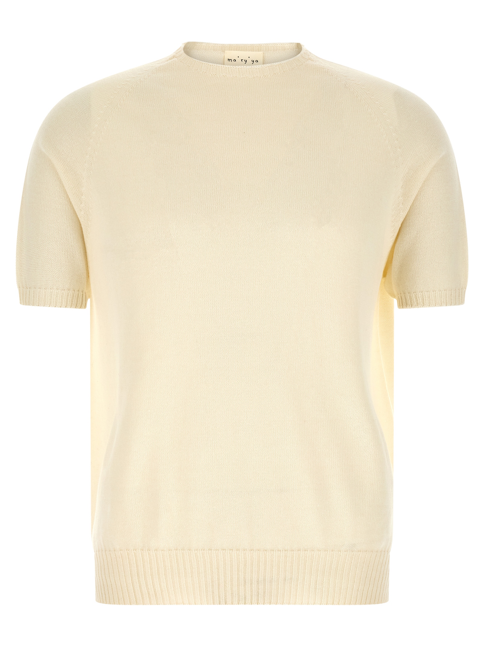 마리아 크루넥 니트 남성 화이트 26SS YSK026B1