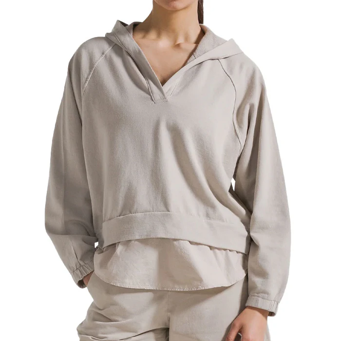 데하 FELPA DONNA FULL ZIP 상의 여성 브라운 D4271457005BEIGE
