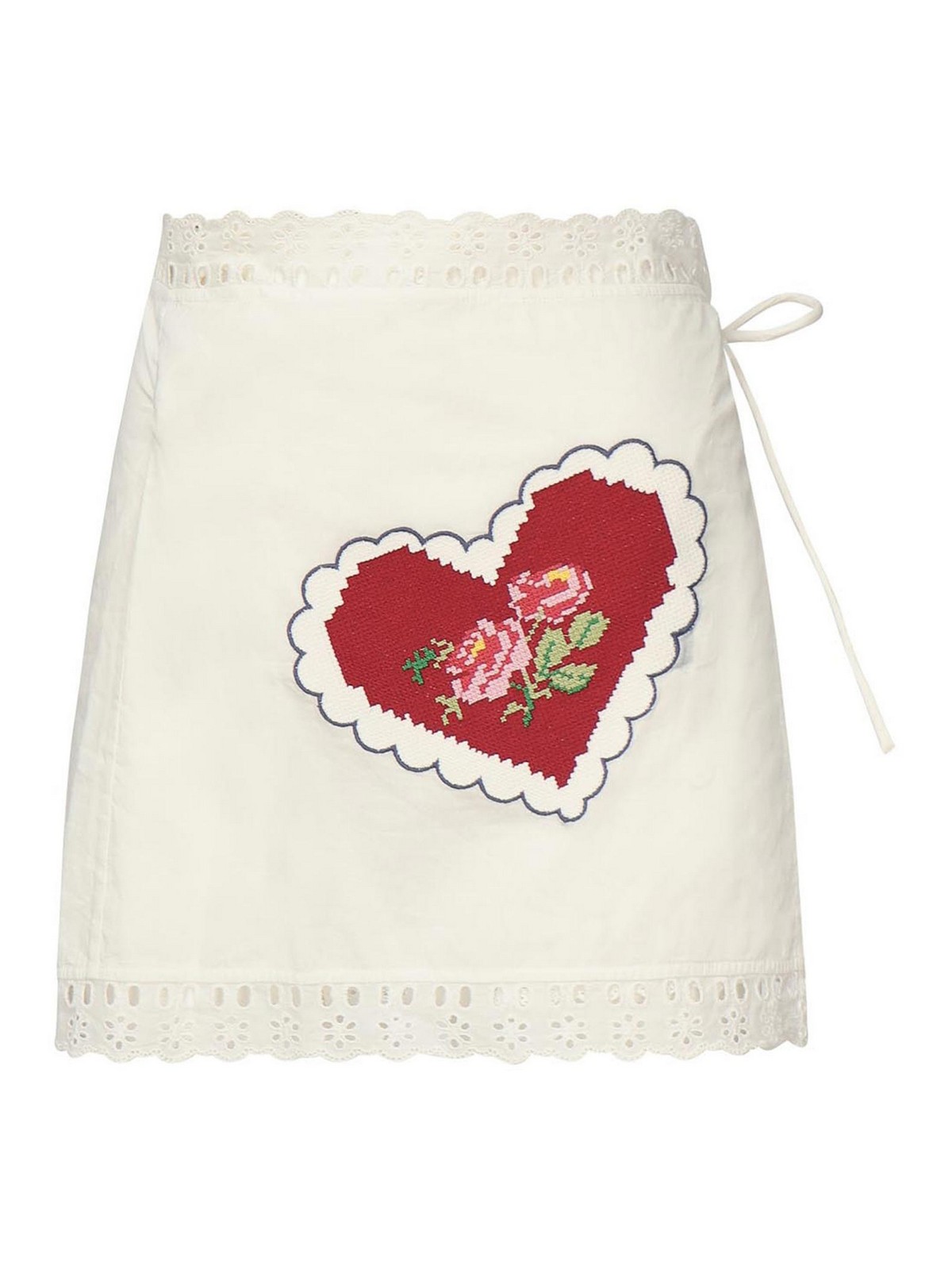 포 로베 앤 레몬스 Miniskirt me love 미니 스커트 여성 화이트 25SS CBS2006WHITE
