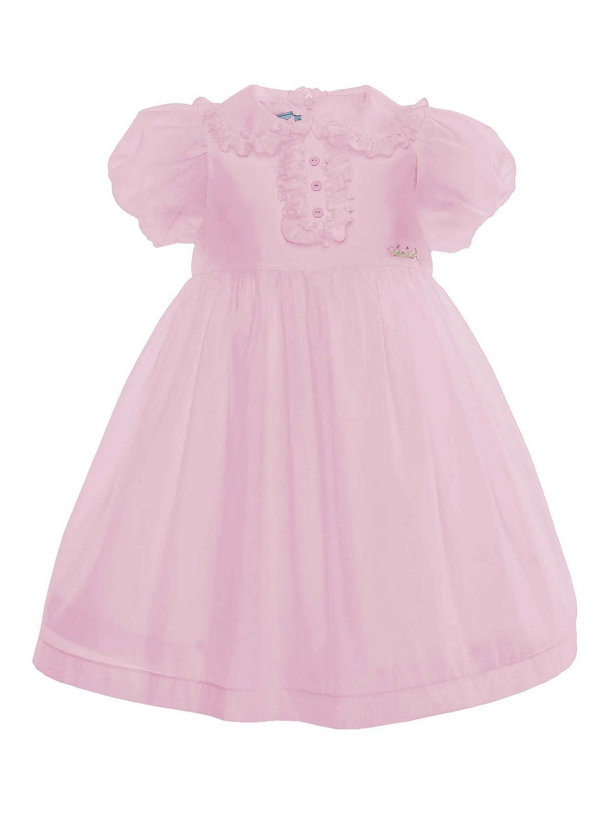 미미솔 Tulle 원피스 키즈 핑크 26SS MFAB768TS1093PNK