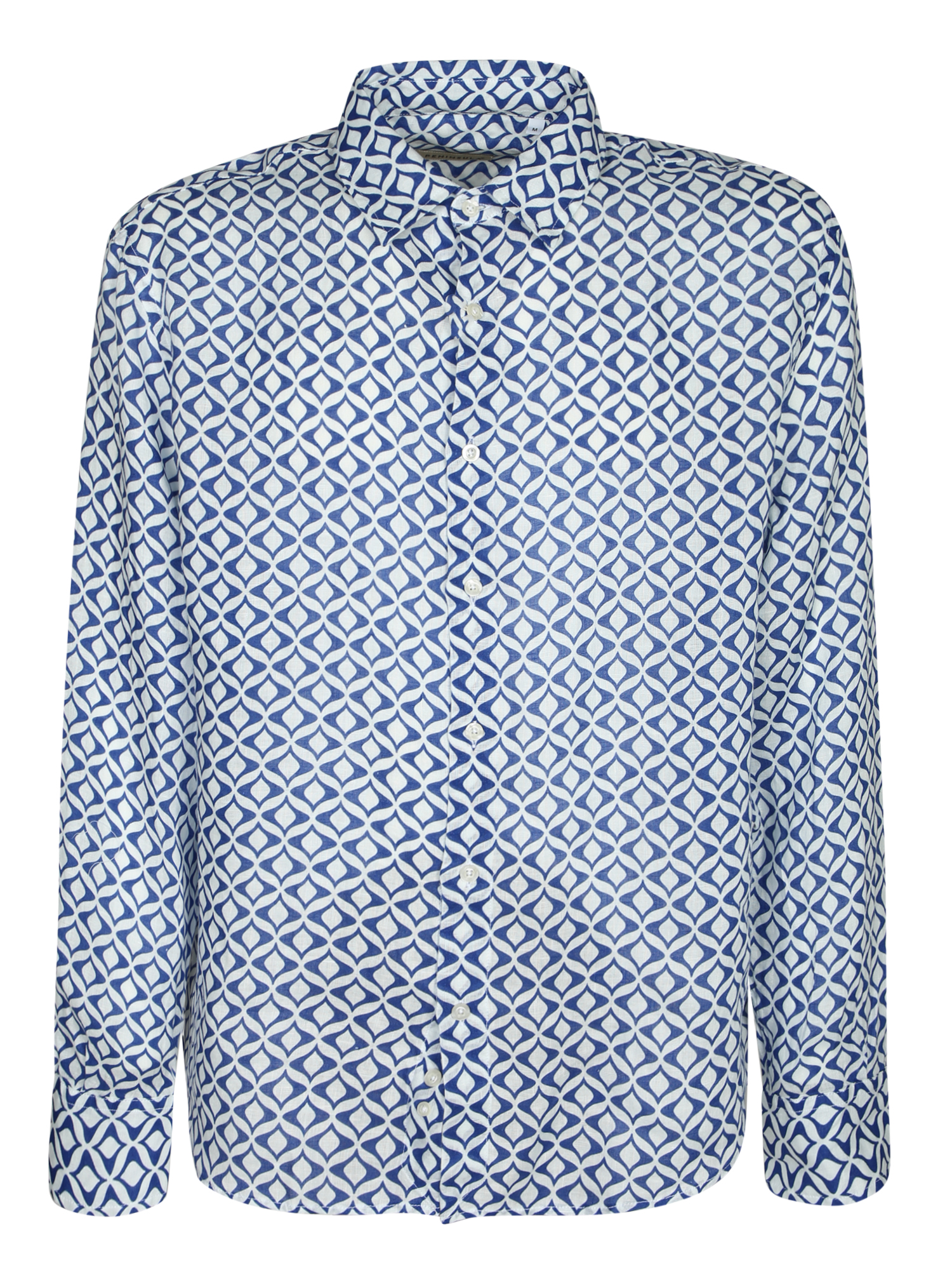페닌수라 Lightweight . Long sleeves. Classic collar 코튼 긴팔 셔츠 남성 블루 26SS P26SSH001SALINASA01