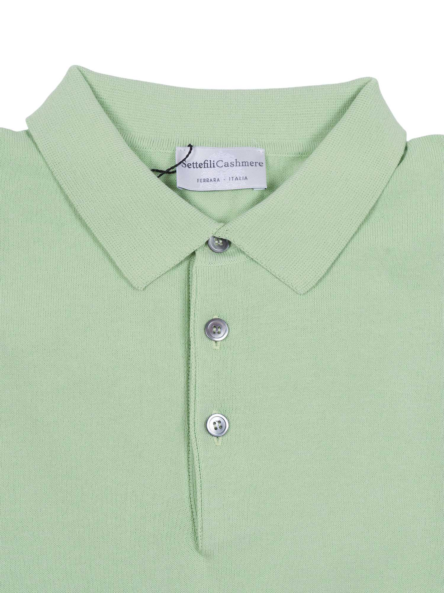 세트에 피리 캐시미어 Short-sleeved polo with tubular hem and side slits 폴로셔츠 남성 브라운 26SS POLOKINMKIN17