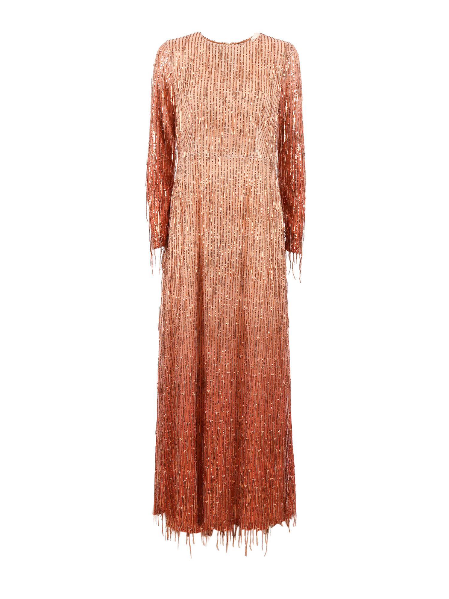 크이프 LONG SEQUIN 원피스 여성 브라운 26SS E098424500031NOCCIOLA807