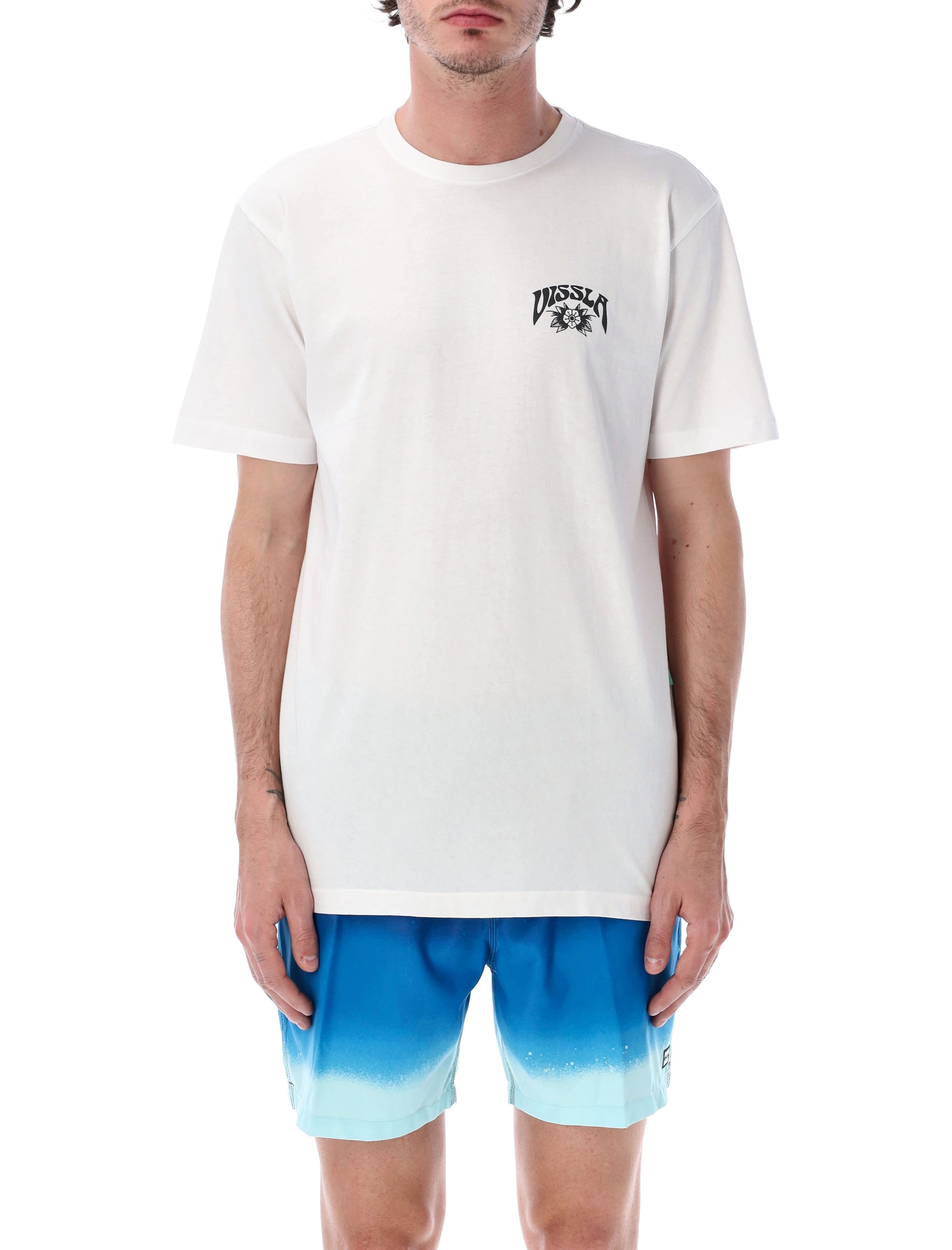 빗스아 Marooned Tee 크루넥 티셔츠 남성 화이트 26SS 26PM482CMARWHT