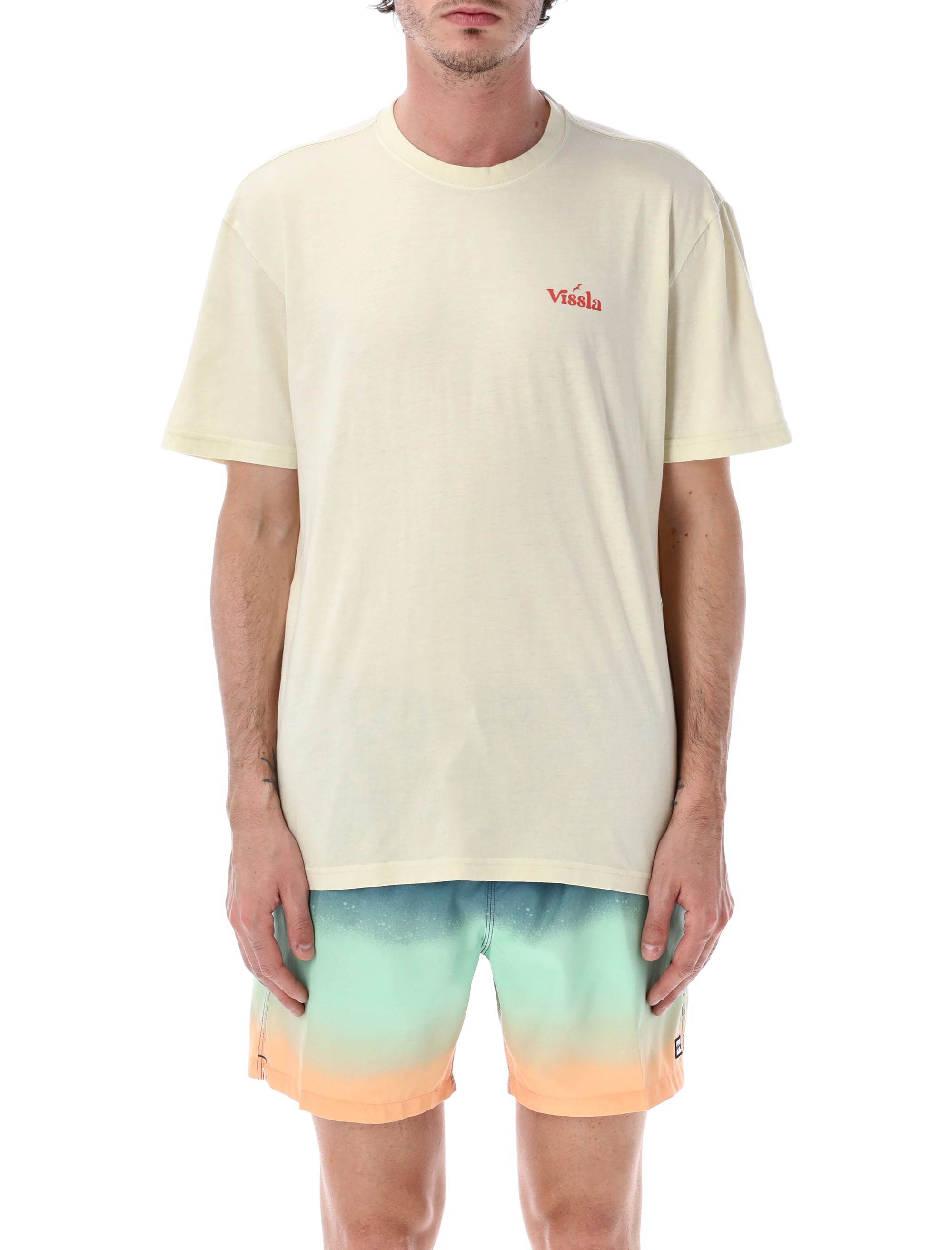 빗스아 Extra Strength Cosmic Wash Tee 크루넥 티셔츠 남성 그레이 26SS 26PM403CSTRDUN