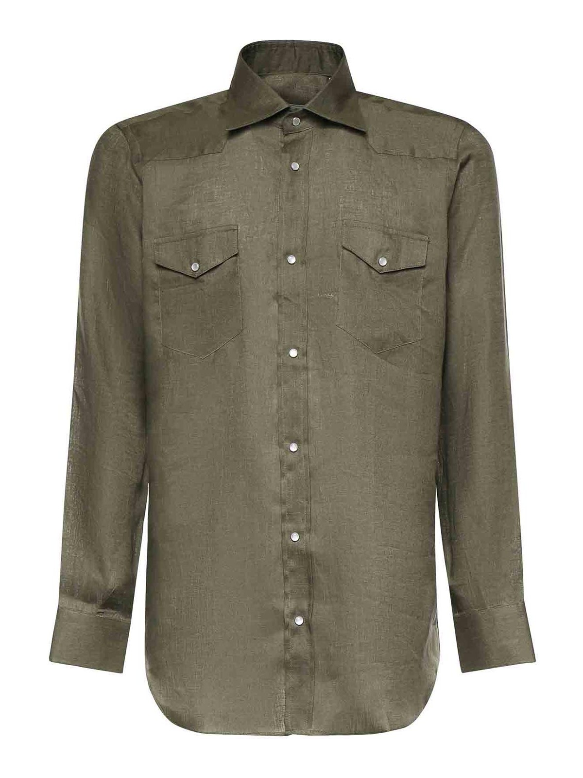 살토리오 Texas 셔츠 남성 그린 26SS SCC0001SH46420900B