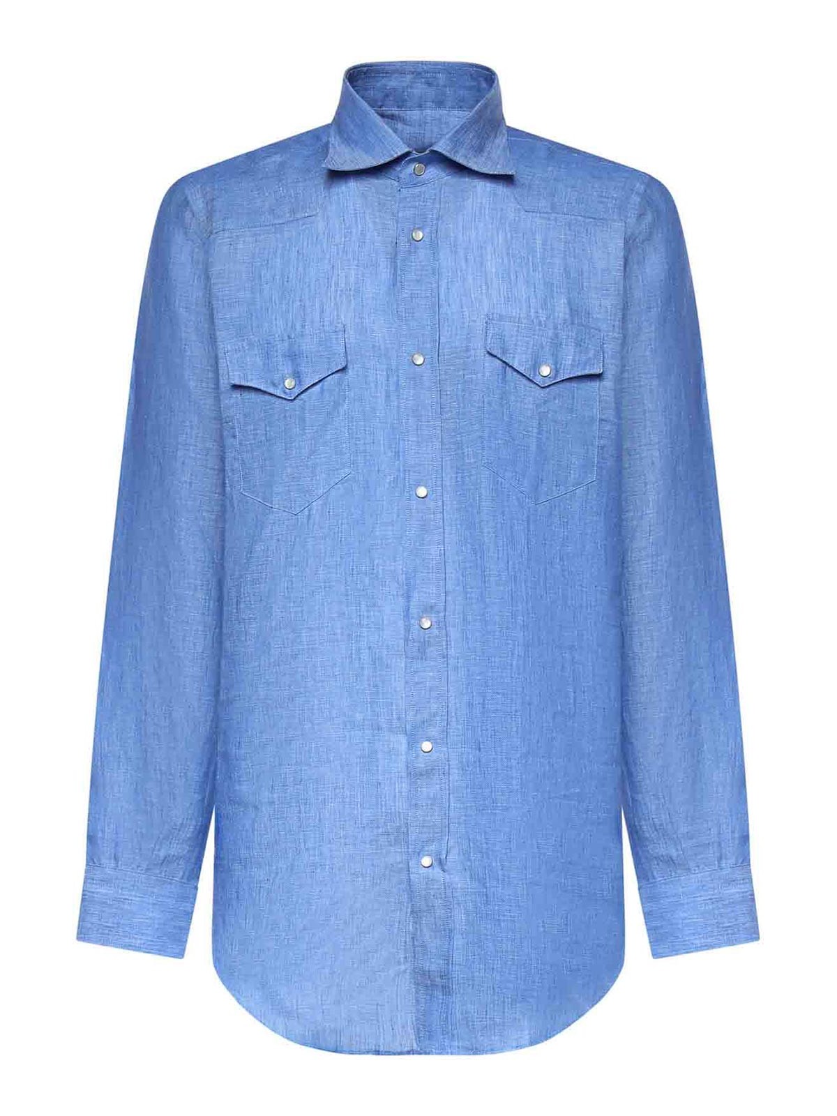 살토리오 Texas 셔츠 남성 블루 26SS SCC0001SH464205007