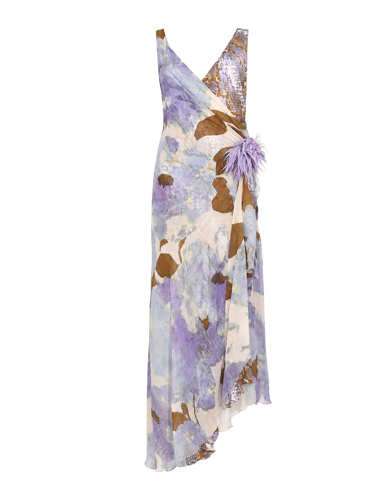 크이프 Long with Wisteria Floral Print 원피스 여성 멀티 26SS E099424400063