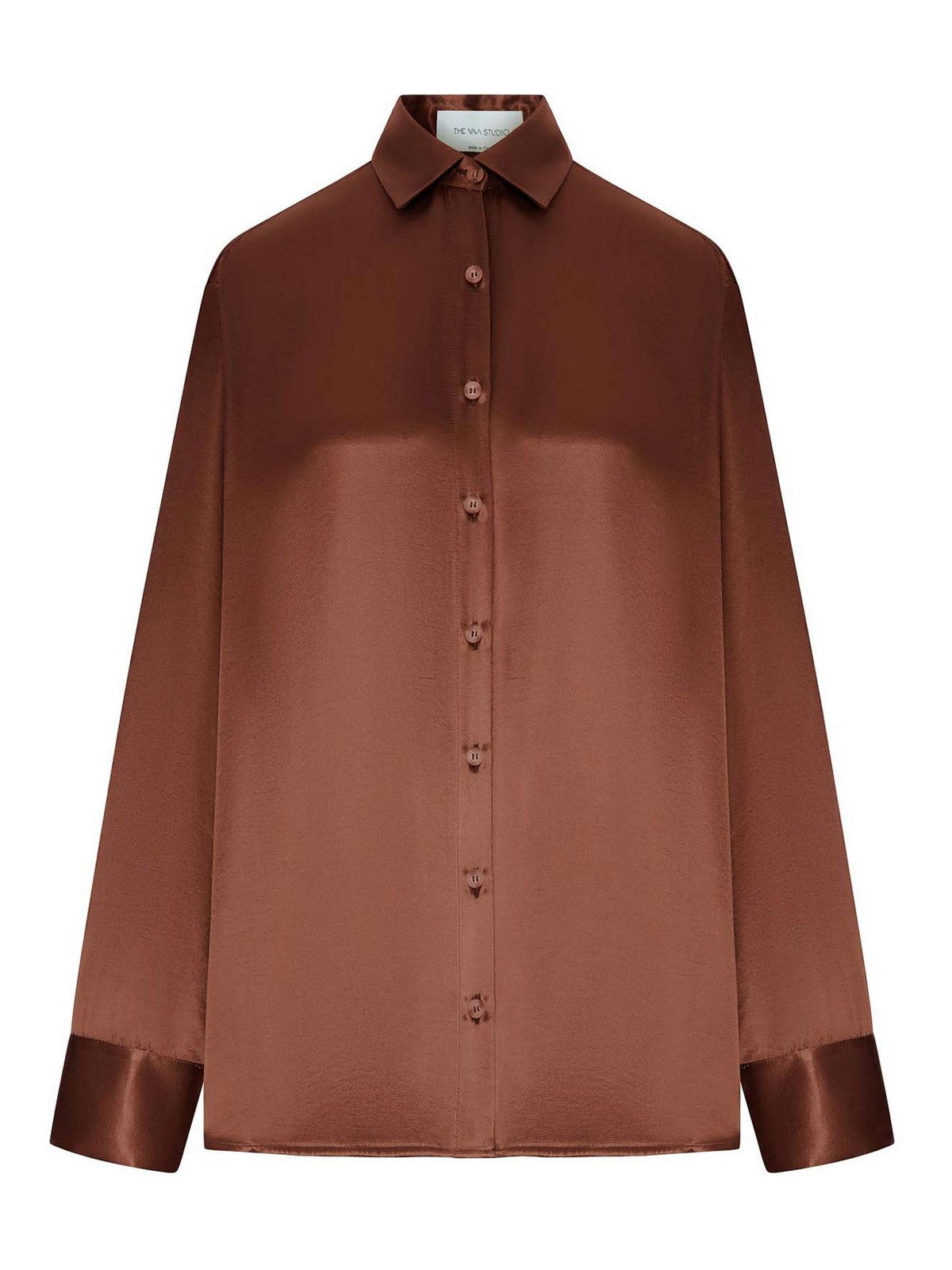 더 니나 스튜디오 Oversized 오버사이즈 셔츠 여성 브라운 26SS N2744300