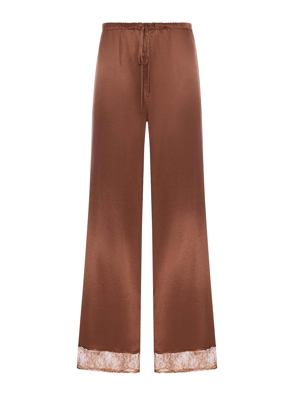 더 니나 스튜디오 Palazzo With Lace Detail 캐주얼 팬츠 여성 브라운 26SS N4753300