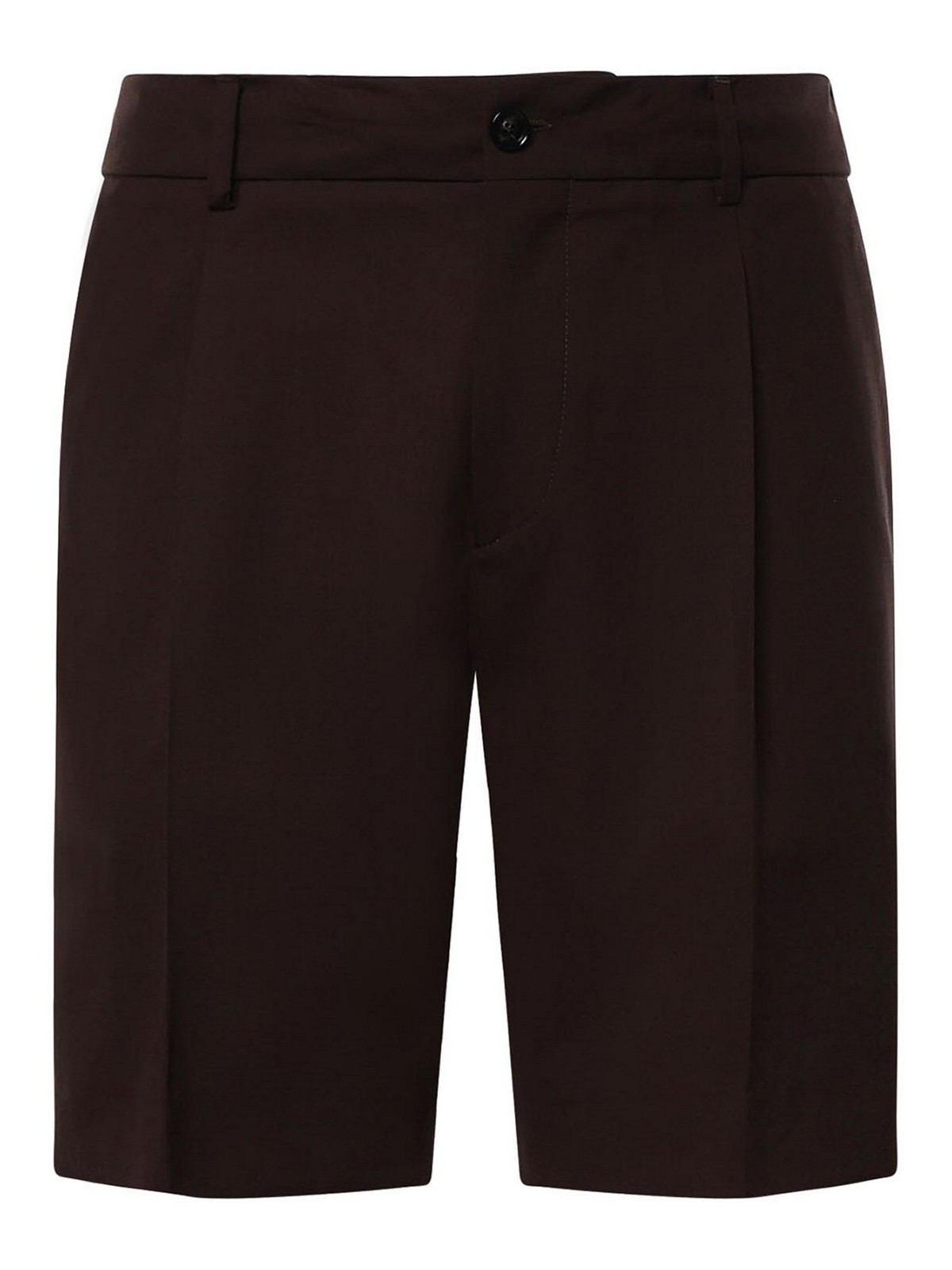 베 압레 Richard -Blend Bermuda Shorts 버뮤다 남성 브라운 26SS RICHARDMTCACAO