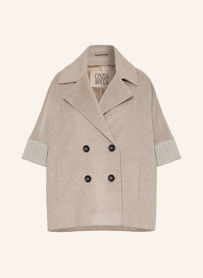친지아 로크아 Cape in a mix of materials 케이프 여성 그레이 100319719114000