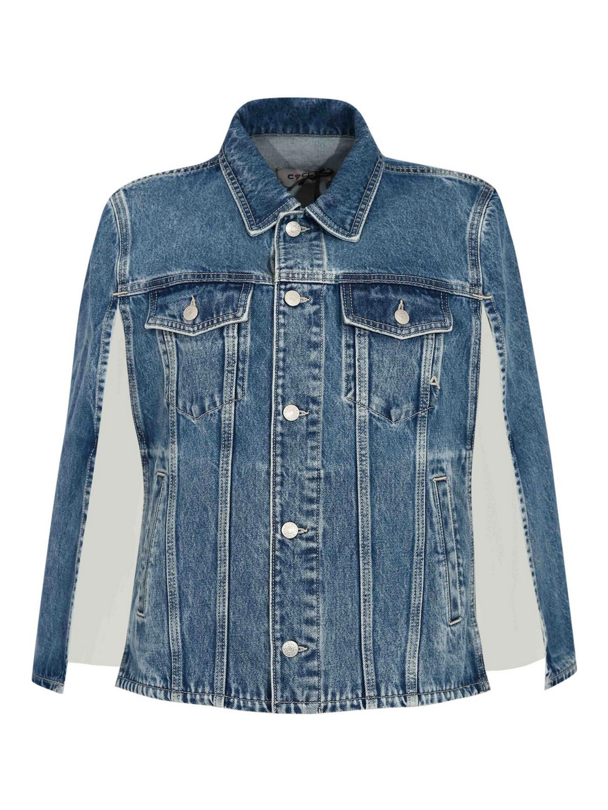 치크에 Poncho Candy 자켓 여성 블루 26SS CC452JI0781
