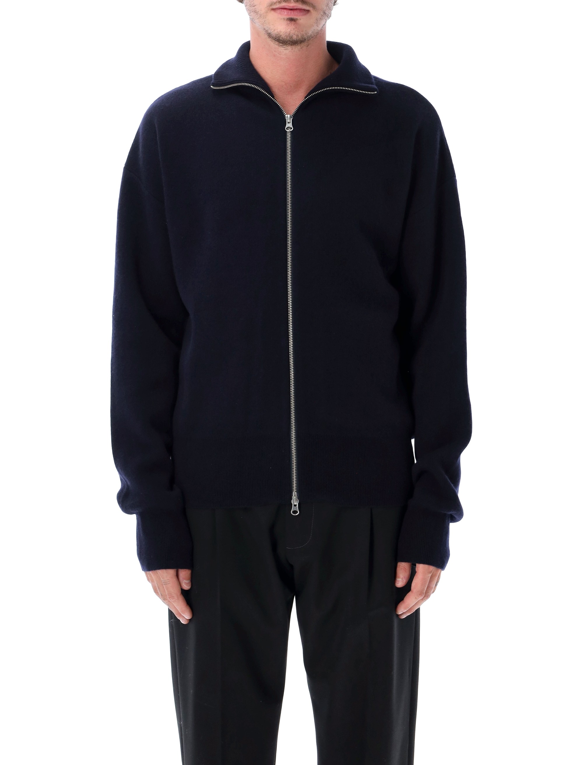 에크레메 캐시미어 엑스 XTRA OUT CARIDGAN ZIP HEAVY 니트 네이비 26FW 26AXTRAOUTNAVY