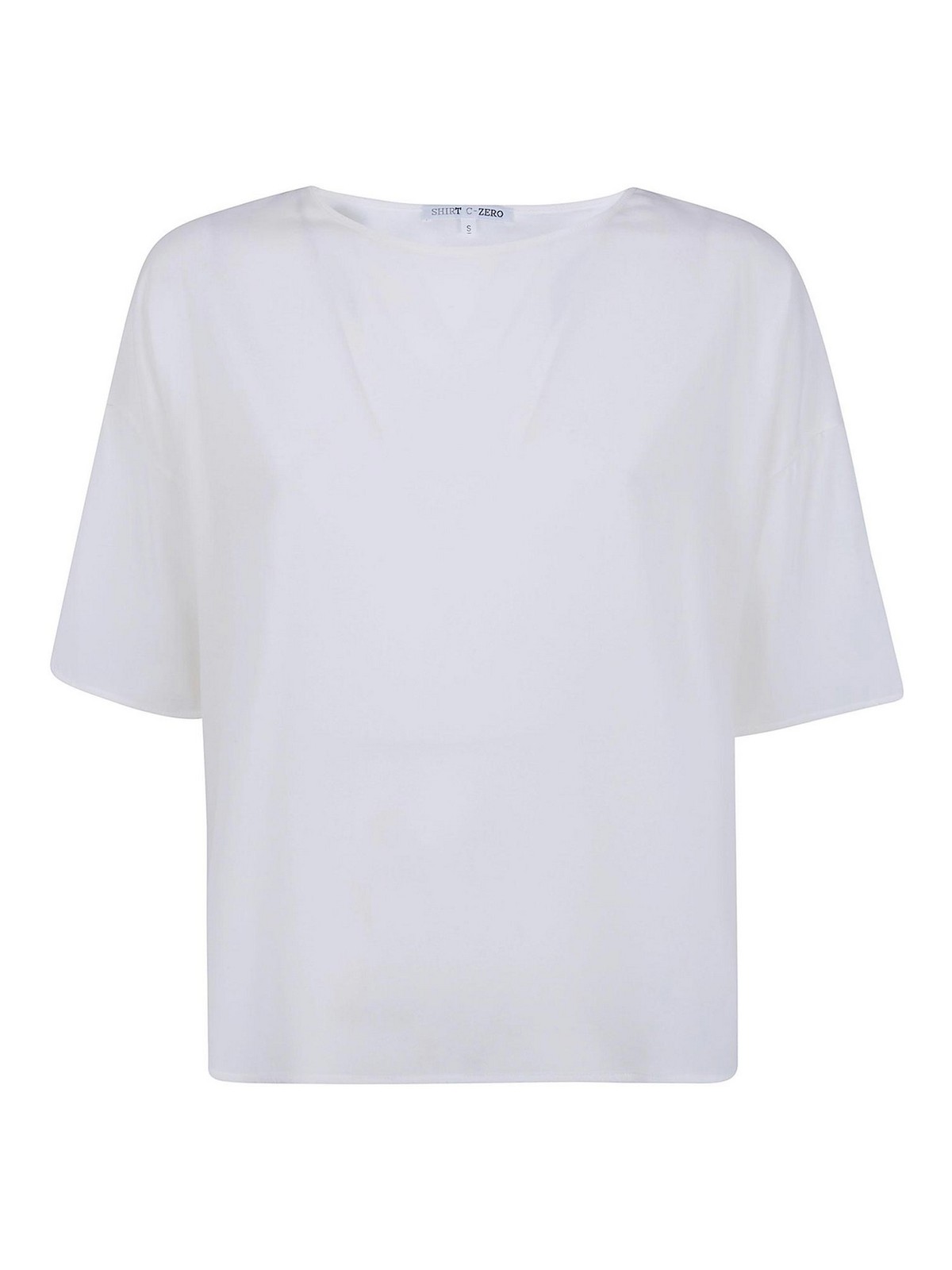 크에로 실트 3/4 Sleeves Squared Fit 티셔츠 여성 화이트 25FW ST800846OP901