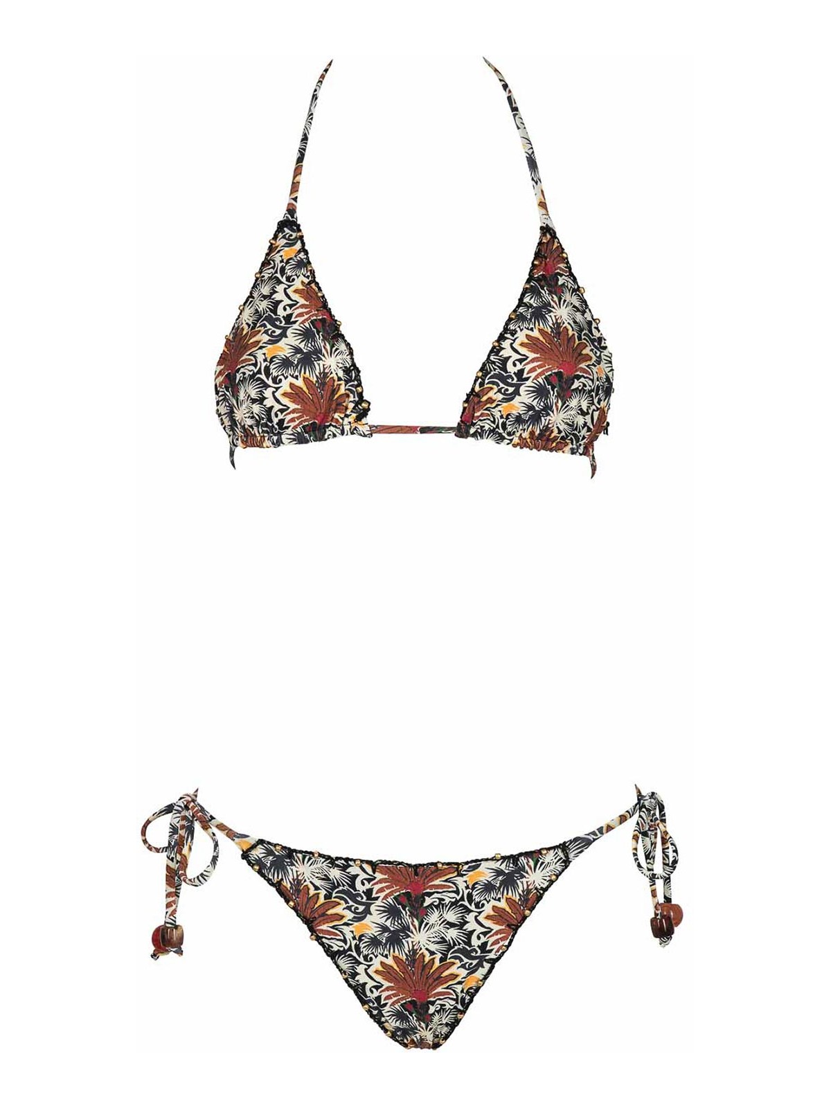 안주나 Melissa Reversible Bikini With Crochet Trim 수영복 여성 베이지 25FW C30MIXDESERTCOGNAC
