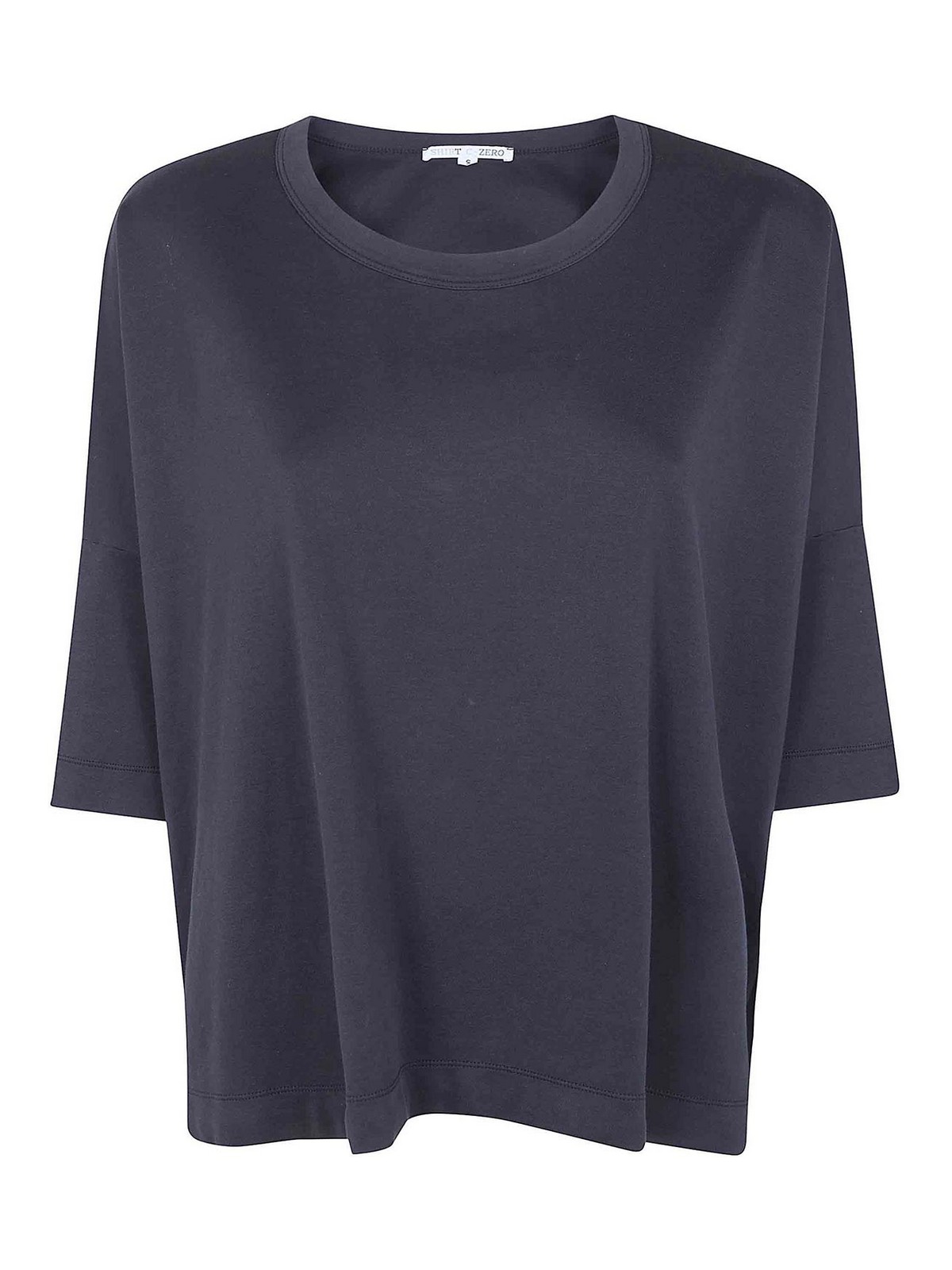 크에로 실트 Oversized Round Neck Coulisse 오버사이즈 티셔츠 여성 블랙 25FW ST4300436199