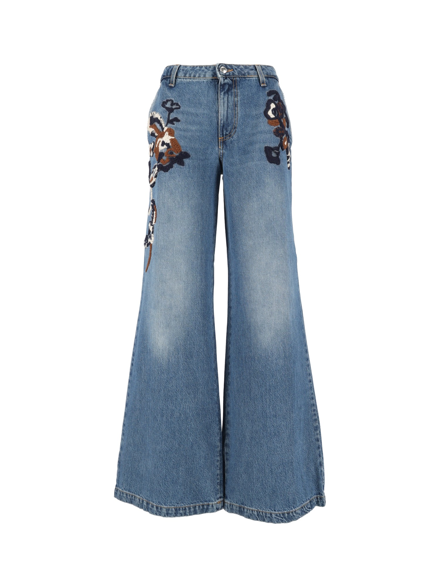 엘만노 디 엣첼비노 WITH EMBELLISHMENTS 데님 팬츠 여성 블루 26FW D49EP049APEI1MF156