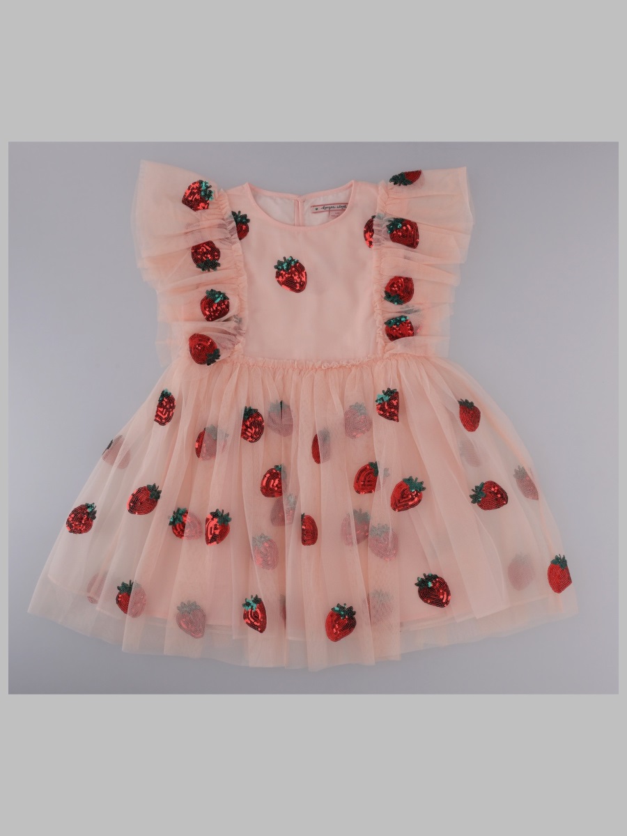 코엣 스오즈 yvonne frill 원피스 여아 멀티 26SS KS105137KSTRAWBERRYROSE