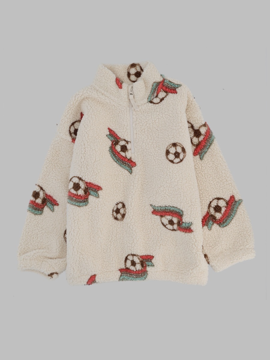 코엣 스오즈 jody teddy half zip grs 니트 남아 멀티 26FW KS106047KKICKIT