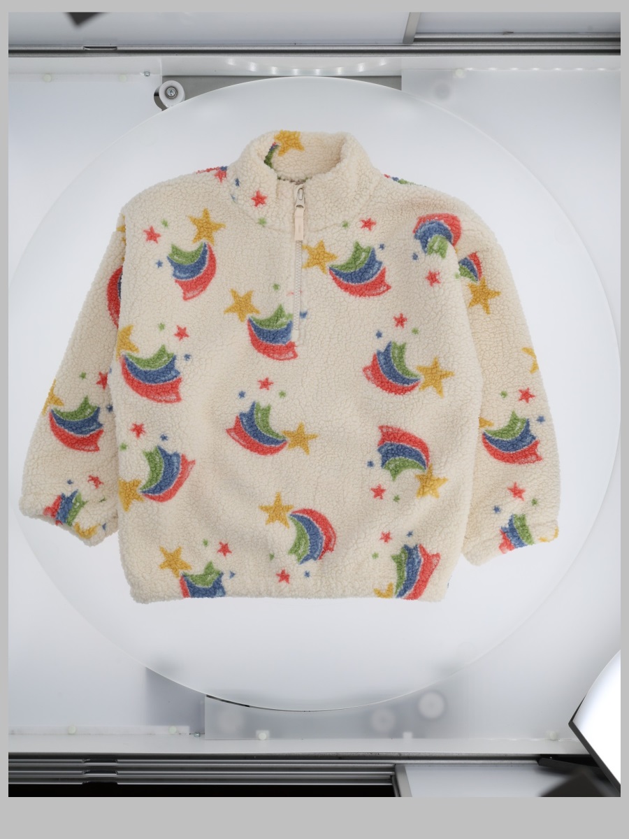 코엣 스오즈 jody teddy half zip grs 니트 여아 멀티 26FW KS106047KRAINBOWSTAR