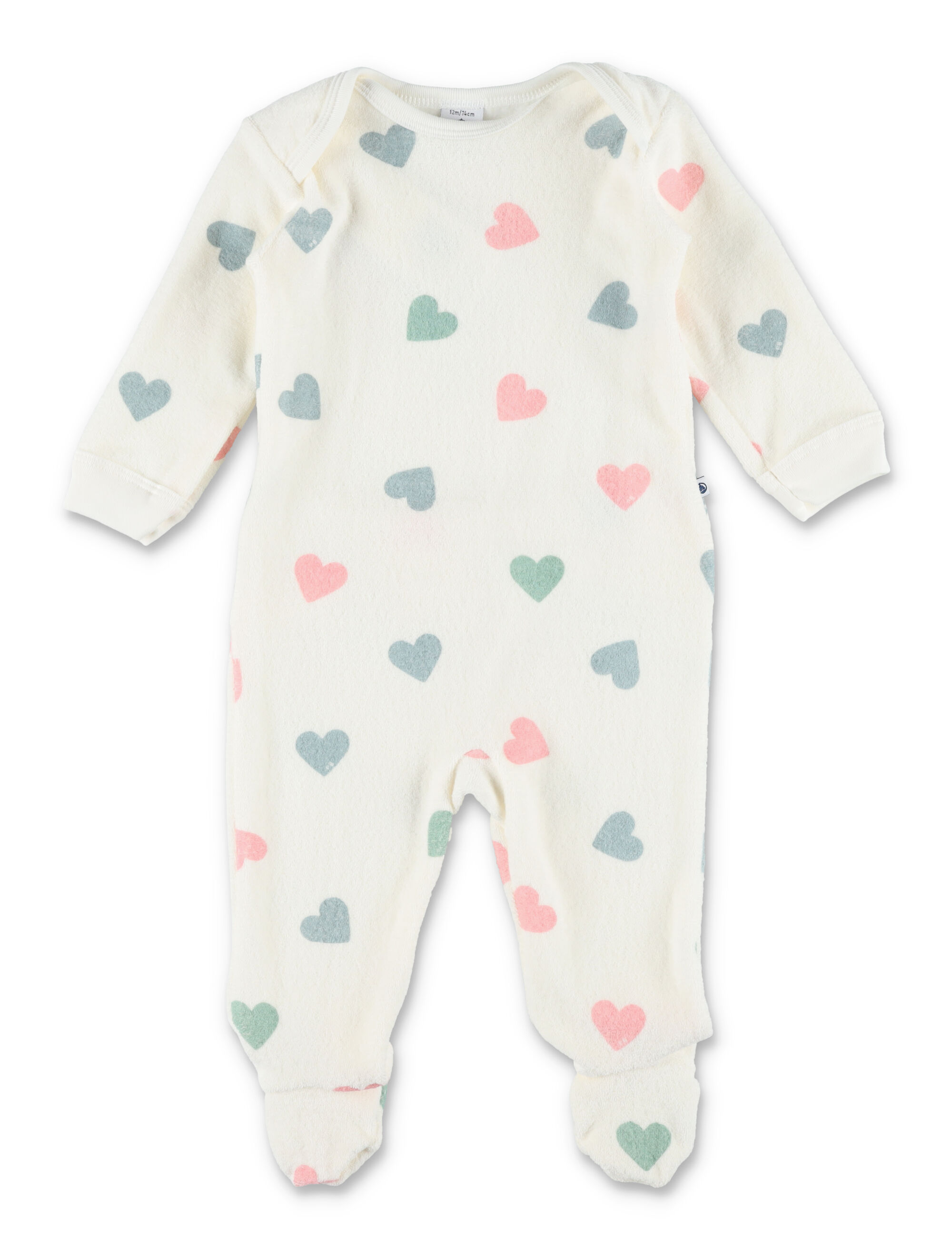 페티트 바티우 heart print sleepsuit 수트 여아 화이트 26FW 26AA0GKD01