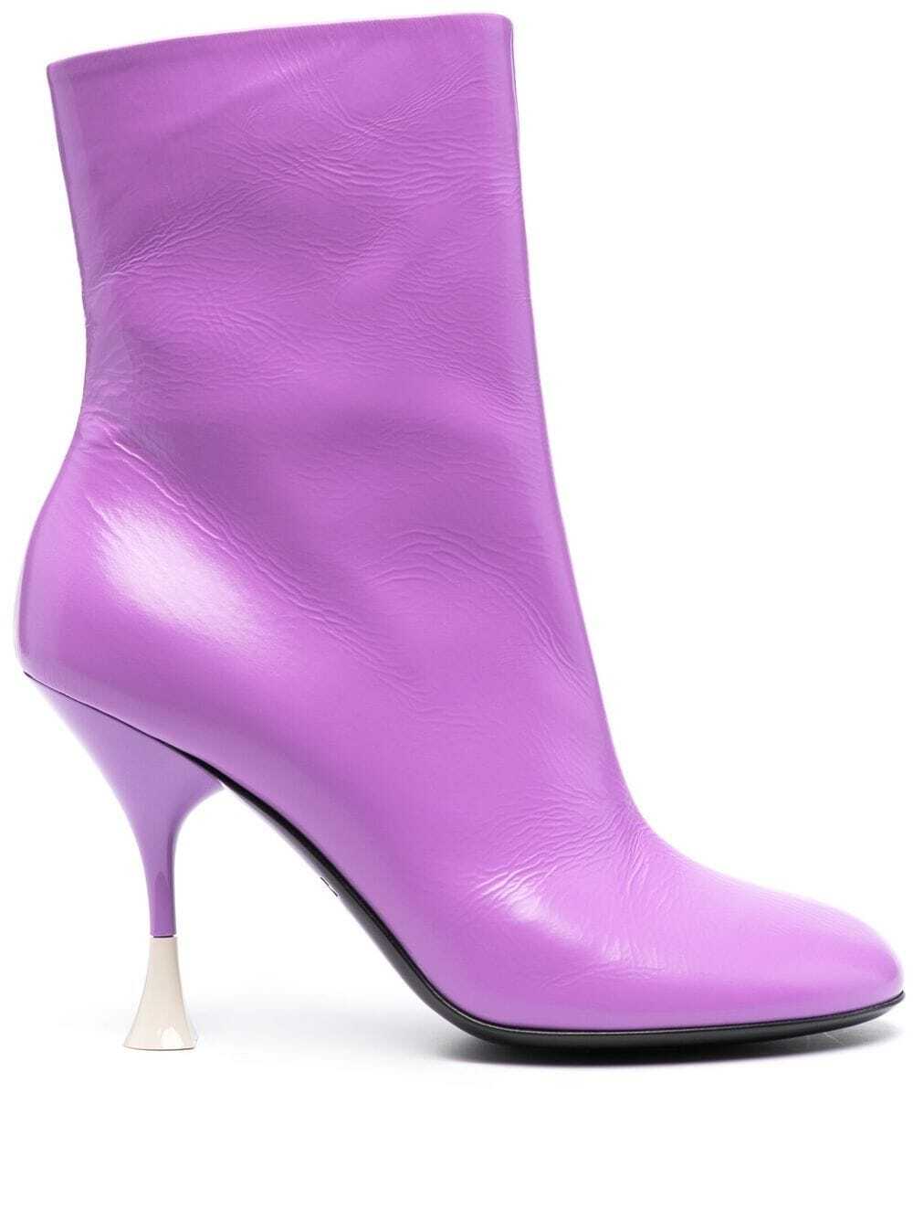 3주인 Lidia Ankle 앵클 부츠 여성 퍼플 22FW 323W7006R0659358