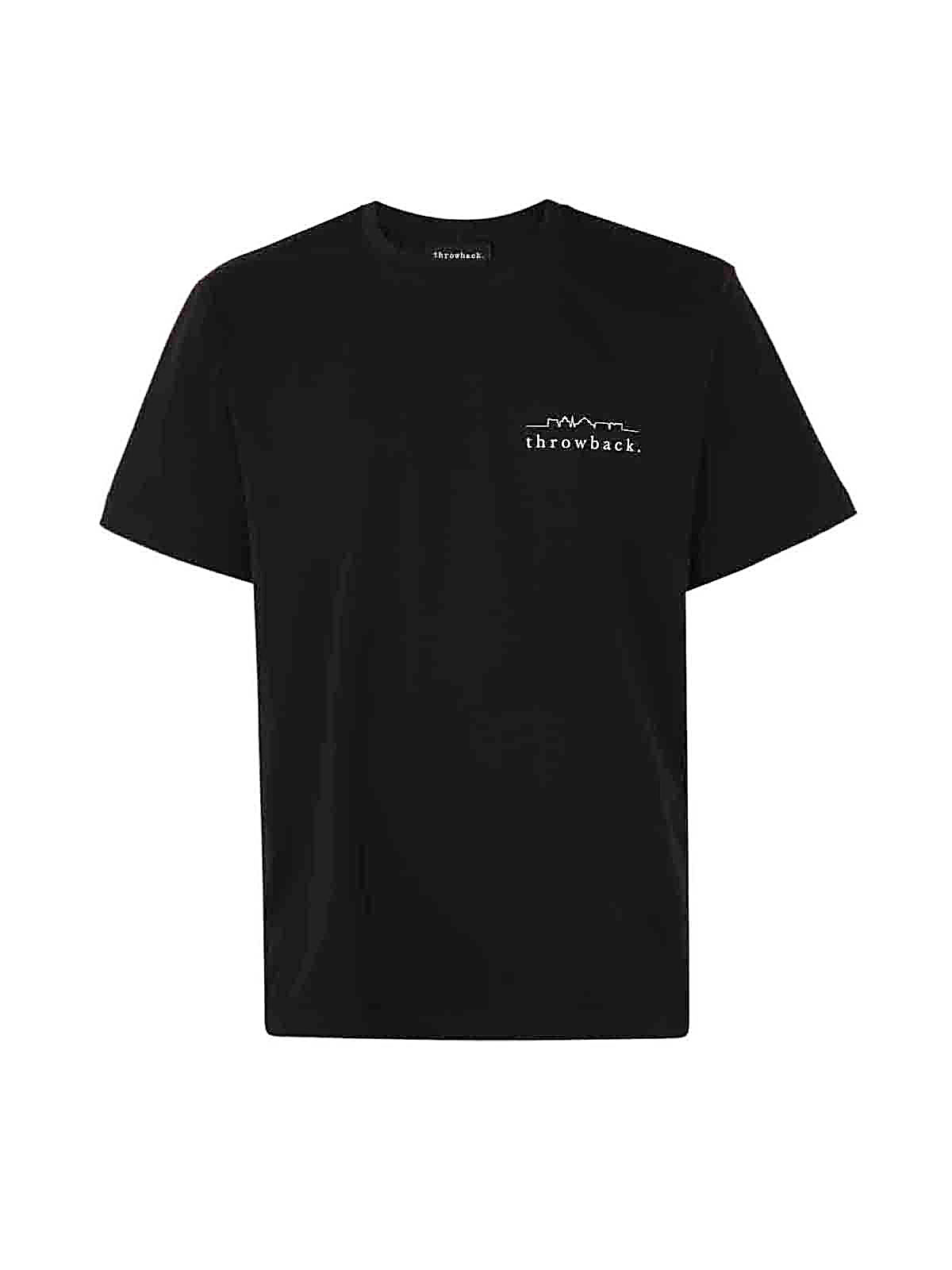 트아우바크 THROWBACK LOGO T 티셔츠 남성 블랙 22FW LOGOTBT091BLACK