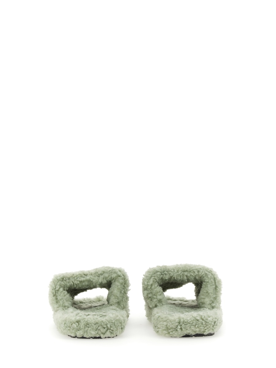 힌노미나테 ECOFUR SLIPPER 슬리퍼 여성 그린 22FW HNSW02VERDESALVIA