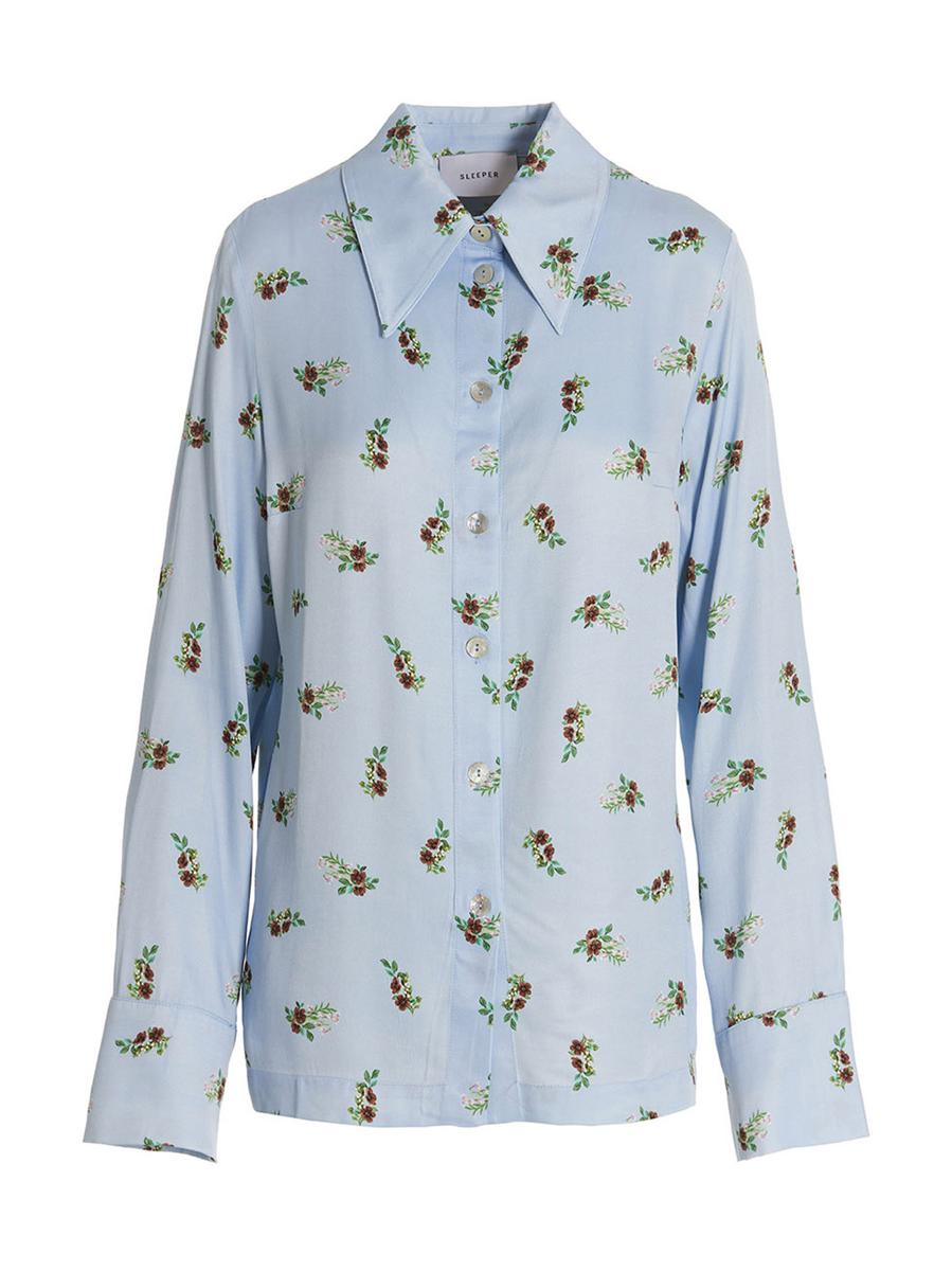 스이펠 Blossom 셔츠 여성 블루 23SS PS2303BLBLUE