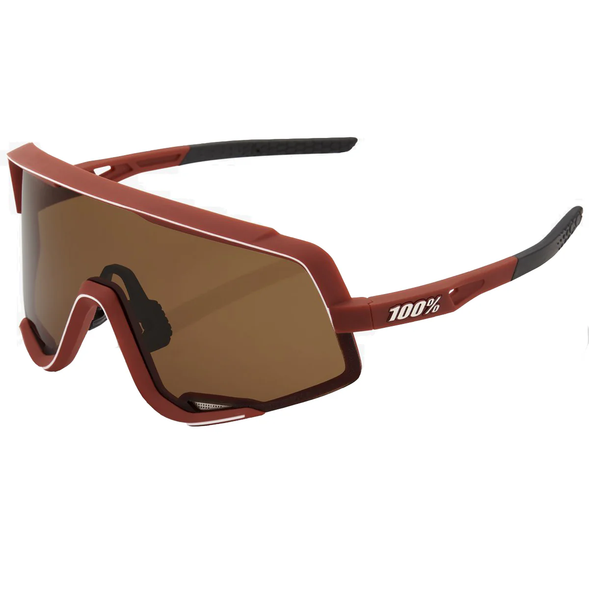 100퍼센트 Occhiali Glendale - Soft Tact Bordeaux 선글라스 남성 레드 6245003985078