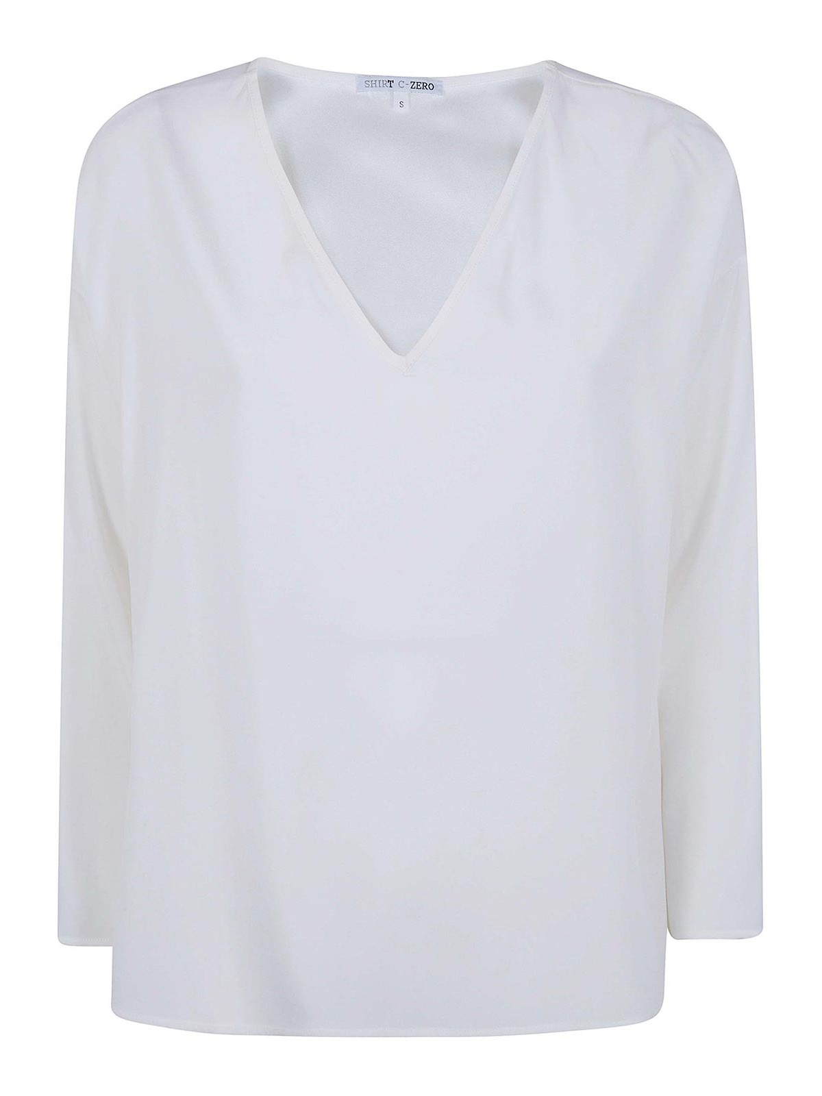 크에로 실트 V Neck Tunic 티셔츠 여성 화이트 25FW ST800866OP901