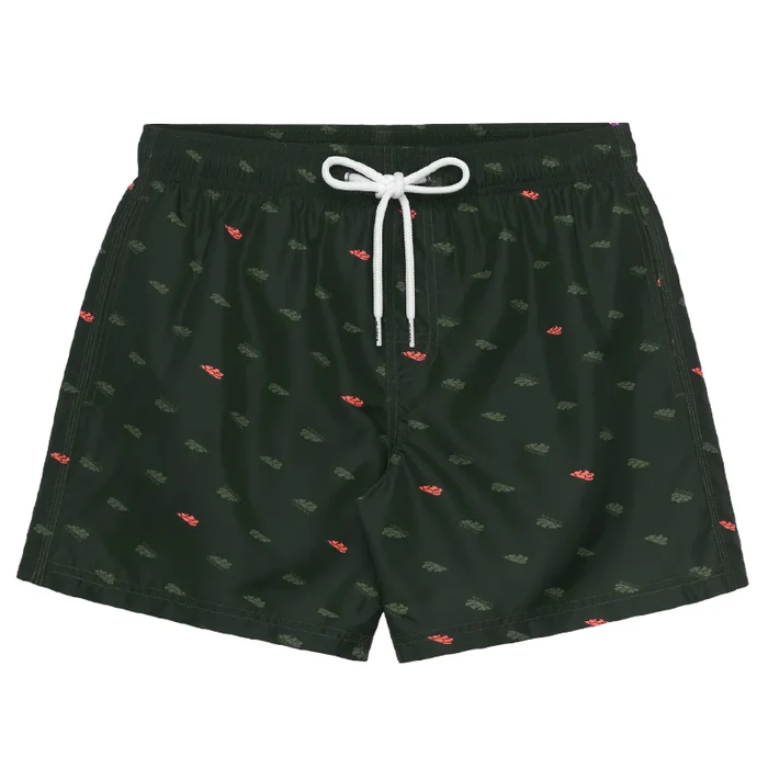 순데크 BOXER UOMO CORTO MONOGRAM 숏팬츠 남성 그린 M633BDRT46M5516MVERDE